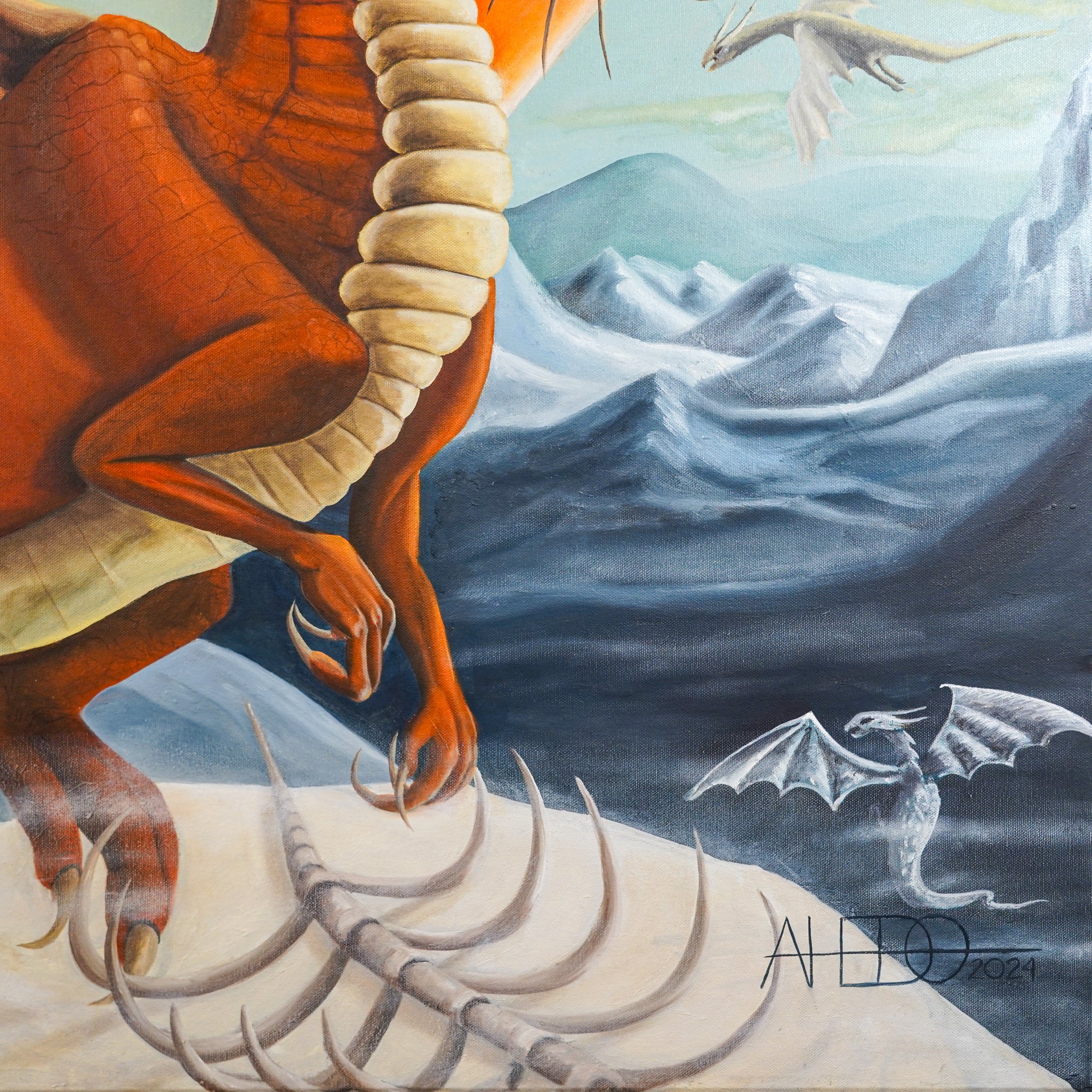 "Dragón de fuego" | MX Original Painting