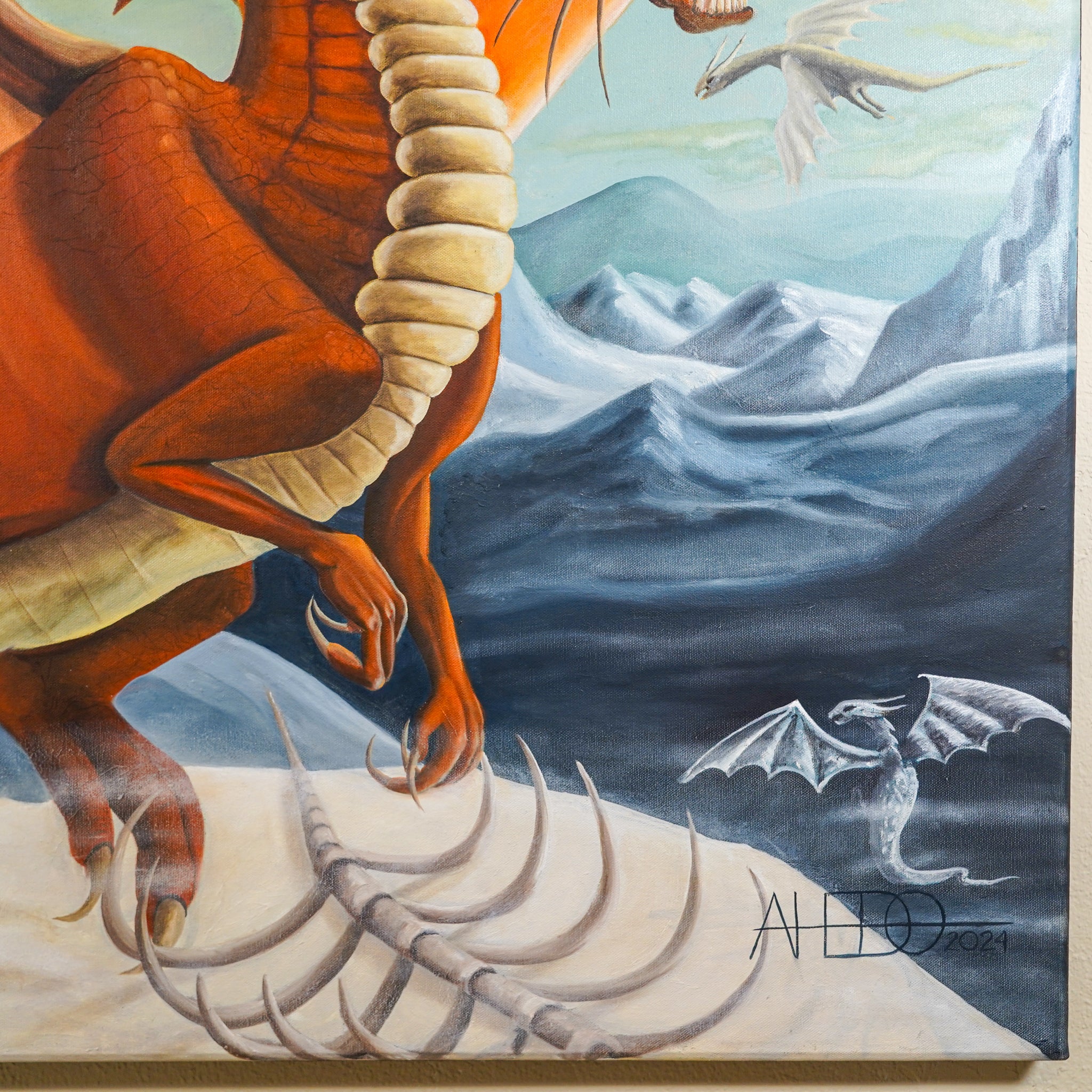 "Dragón de fuego" | MX Original Painting