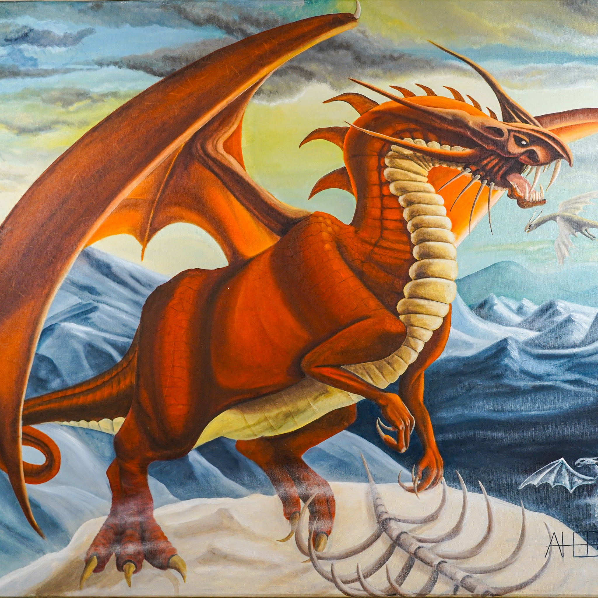 "Dragón de fuego" | MX Original Painting