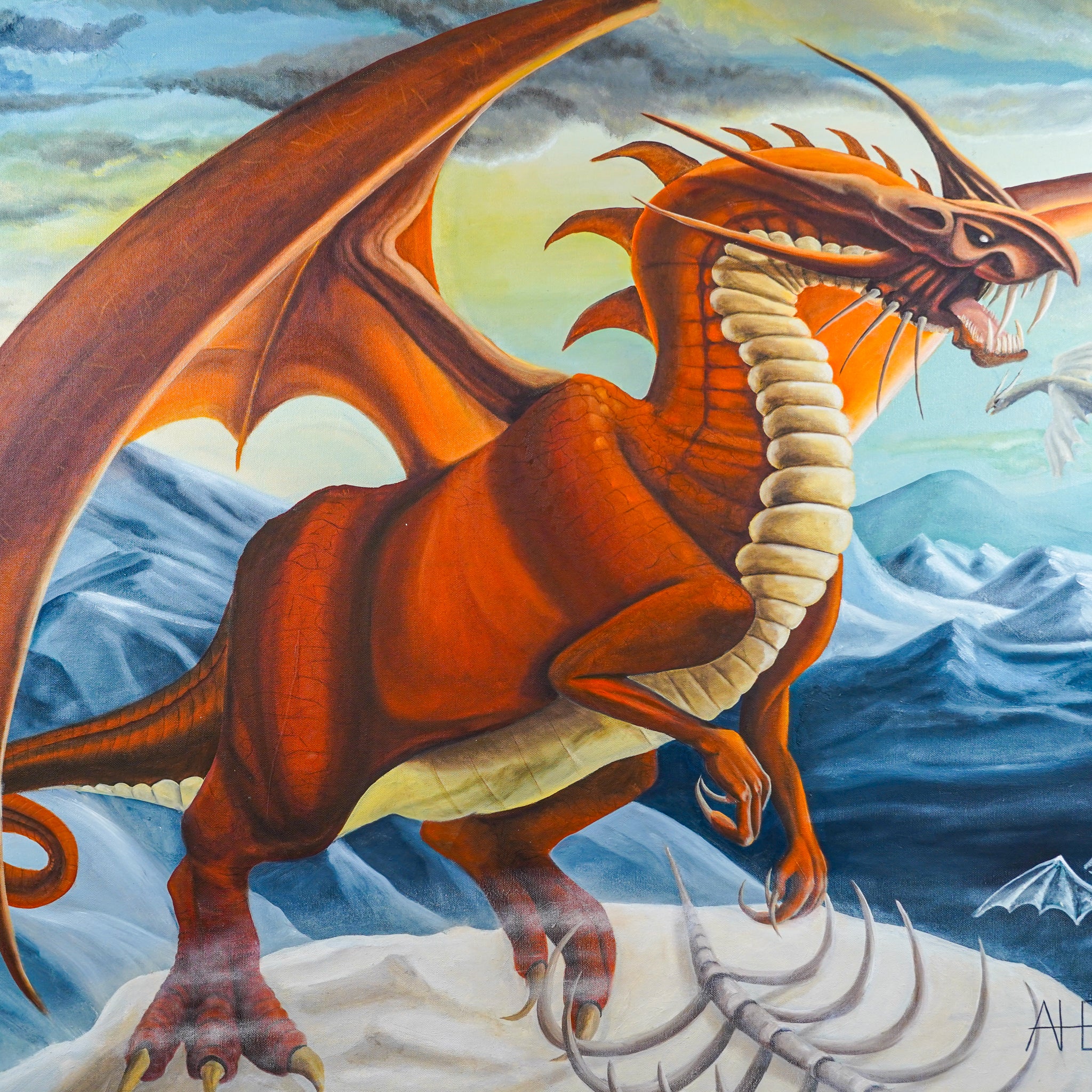 "Dragón de fuego" | MX Original Painting