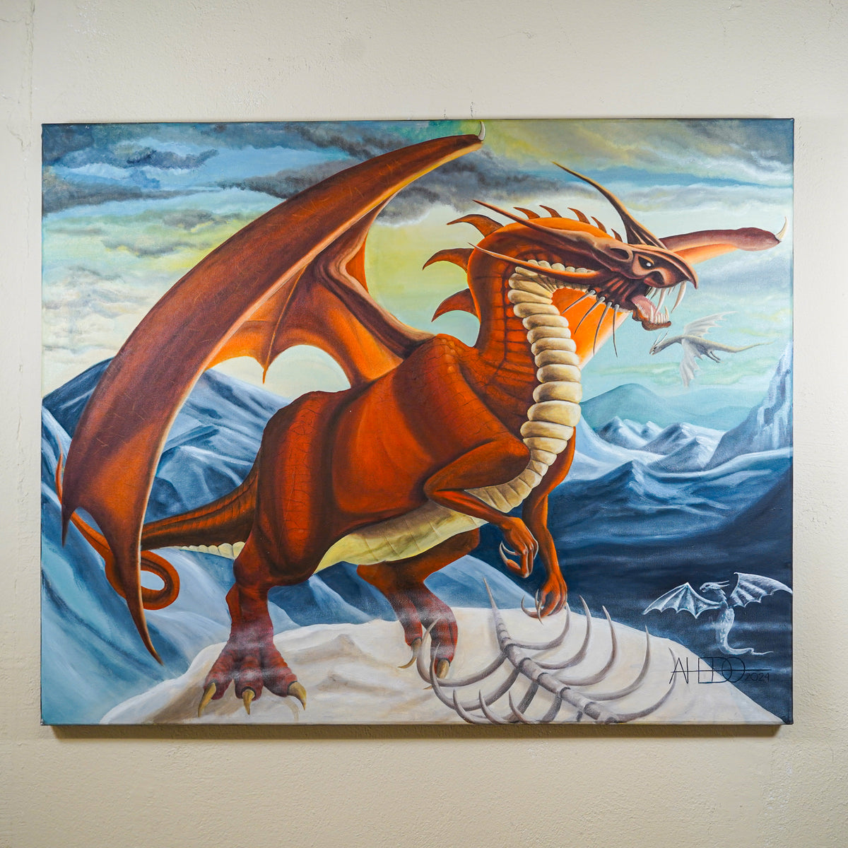"Dragón de fuego" | MX Original Painting
