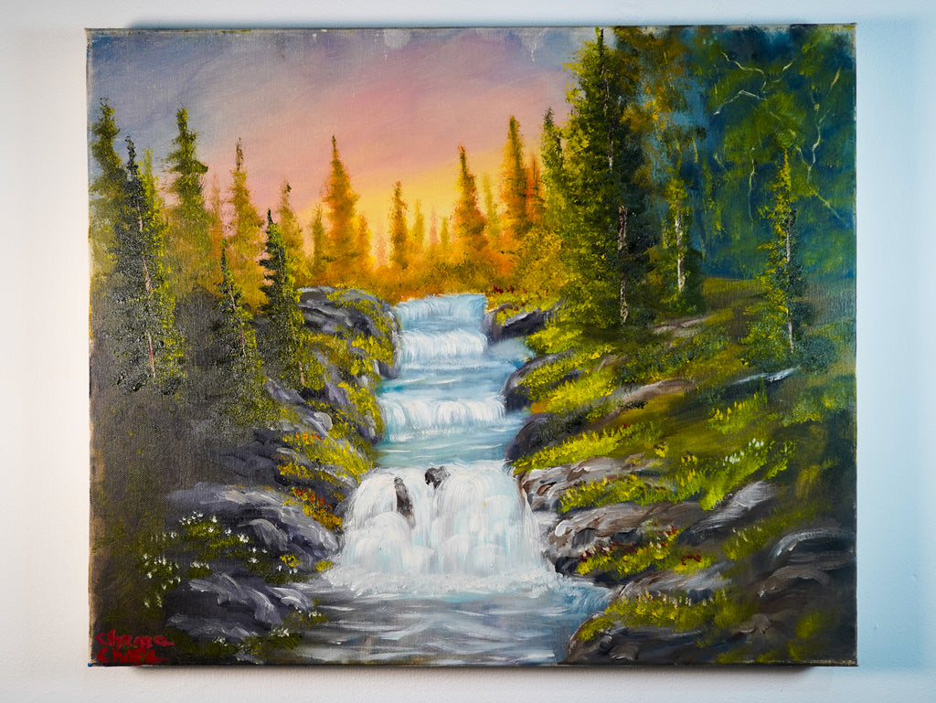 "Atardecer en cañada" - MX Original Painting