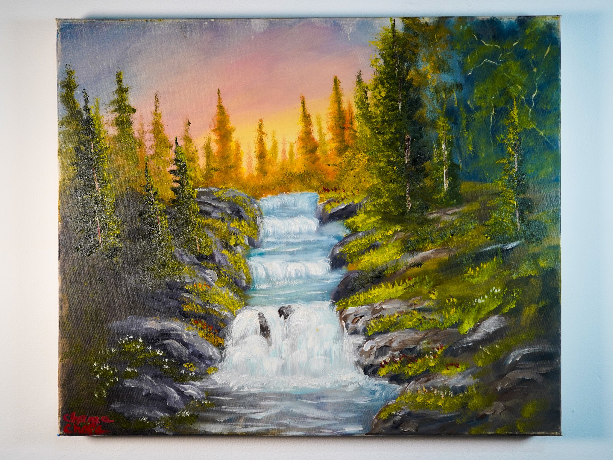 "Atardecer en cañada" - MX Original Painting