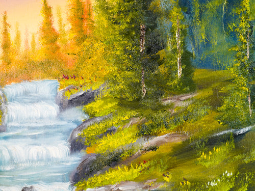 "Atardecer en cañada" - MX Original Painting