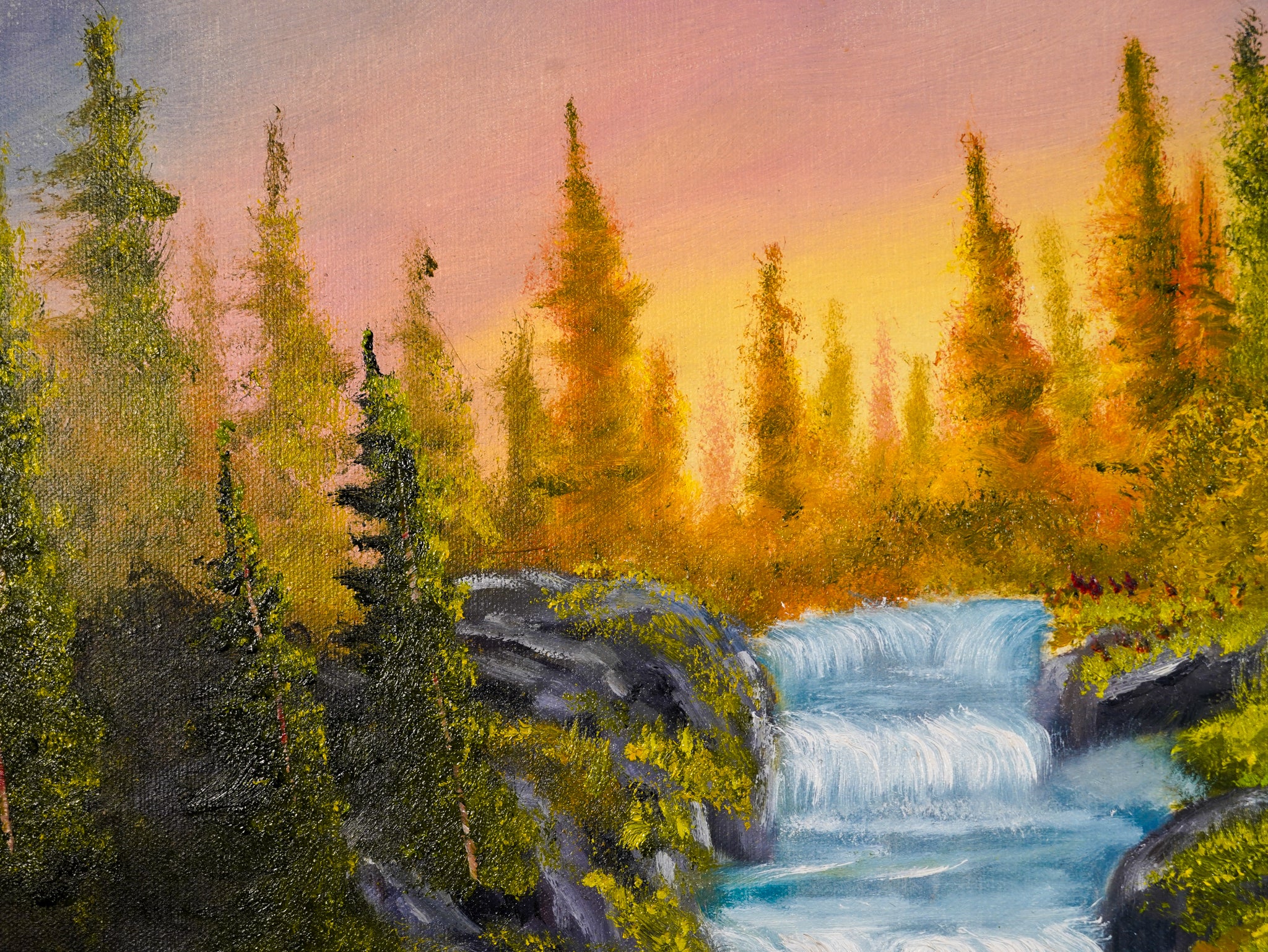 "Atardecer en cañada" - MX Original Painting