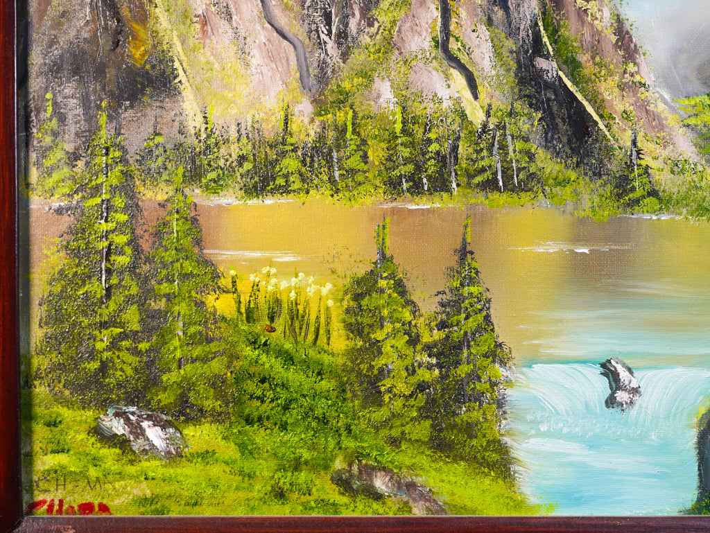 "Lago en calma" - MX Original Framed Painting