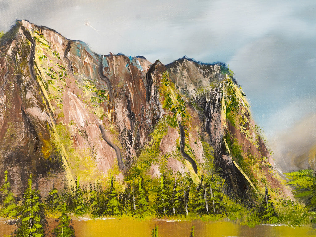 "Lago en calma" - MX Original Framed Painting