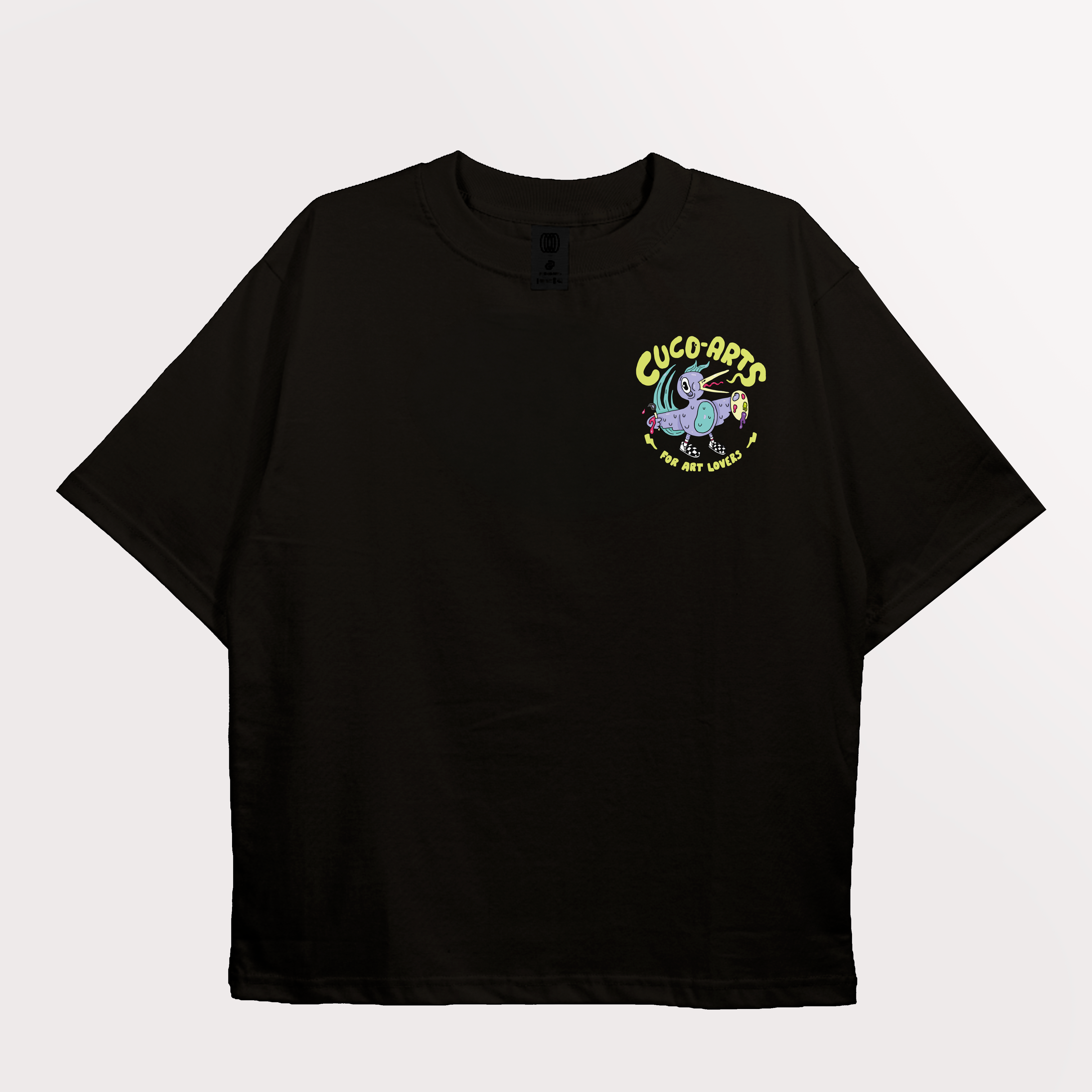 Cuco Arts “For Art Lovers” Graphic Tee – Black Euro Cotton Shirt