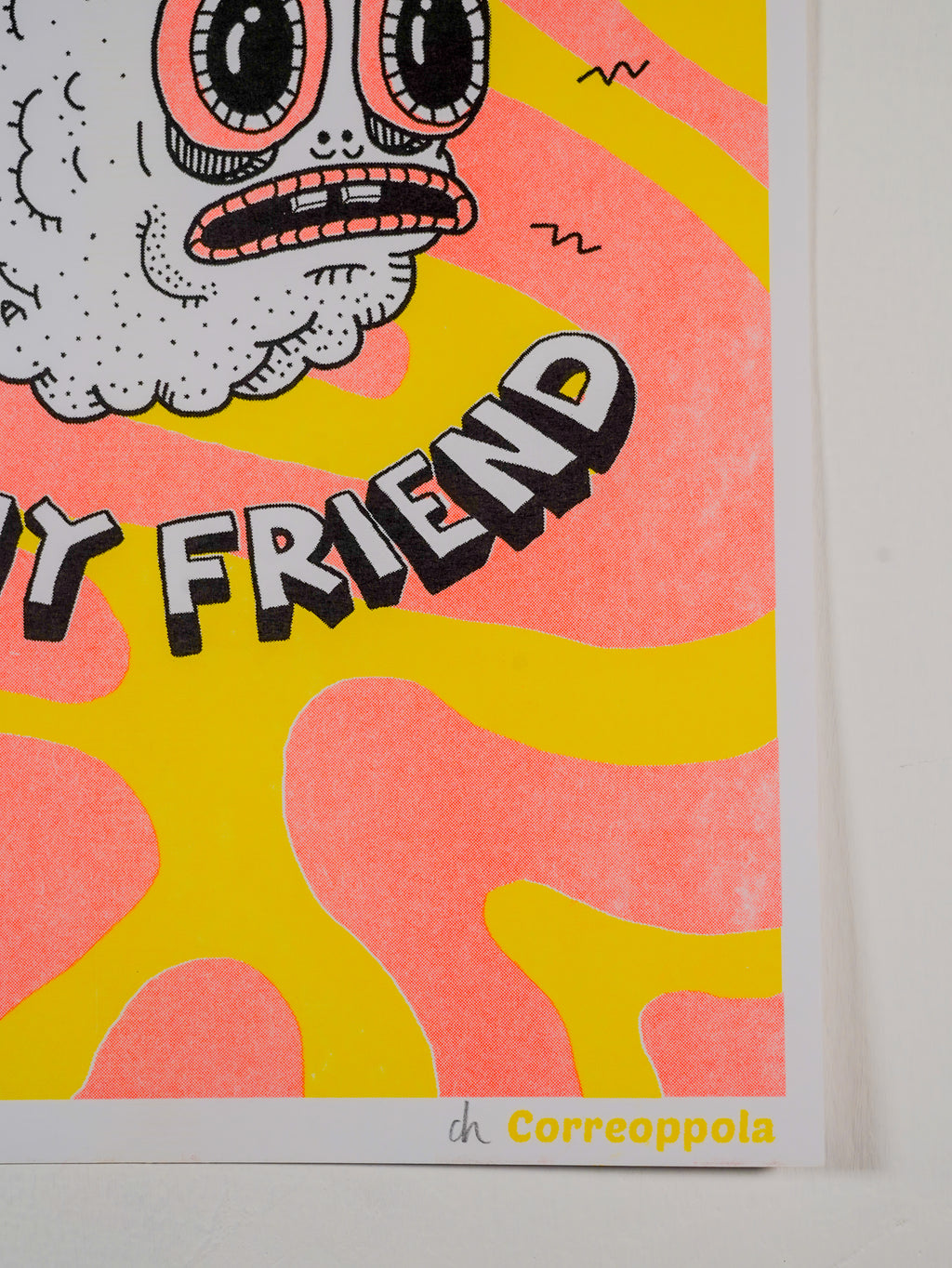 "Anxiety is my friend" - MX Original Risography print (1/13)