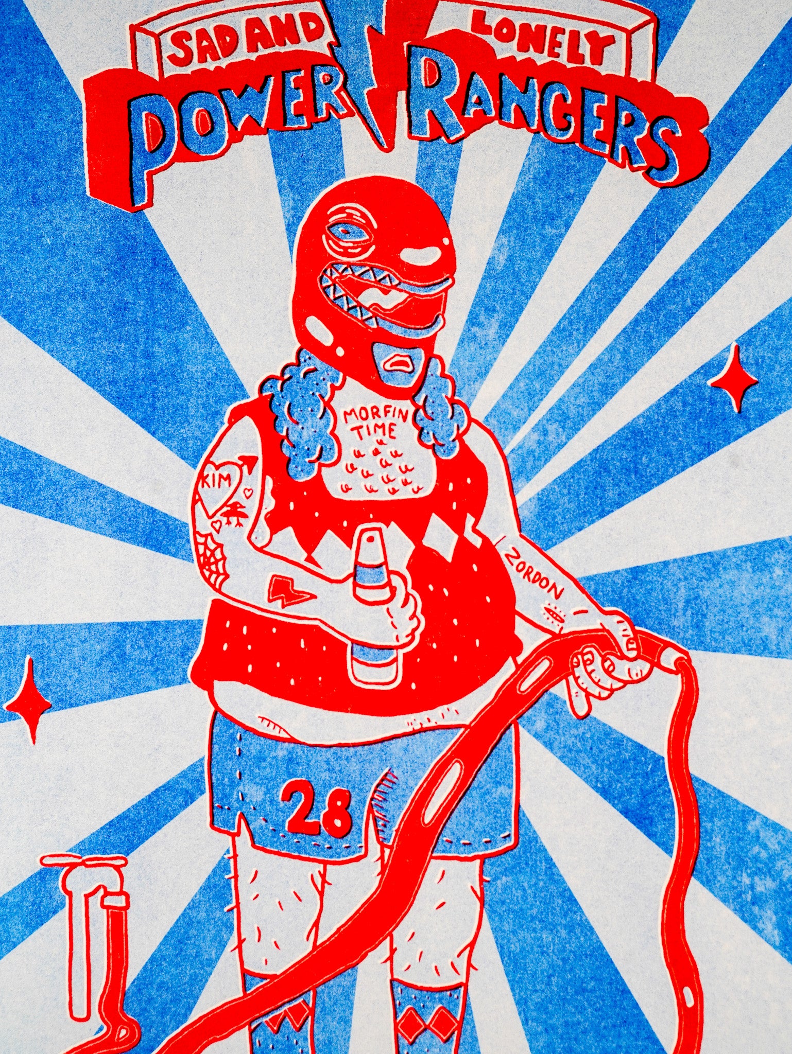 "Sad and lonely" - MX Original Risography print (1/13)