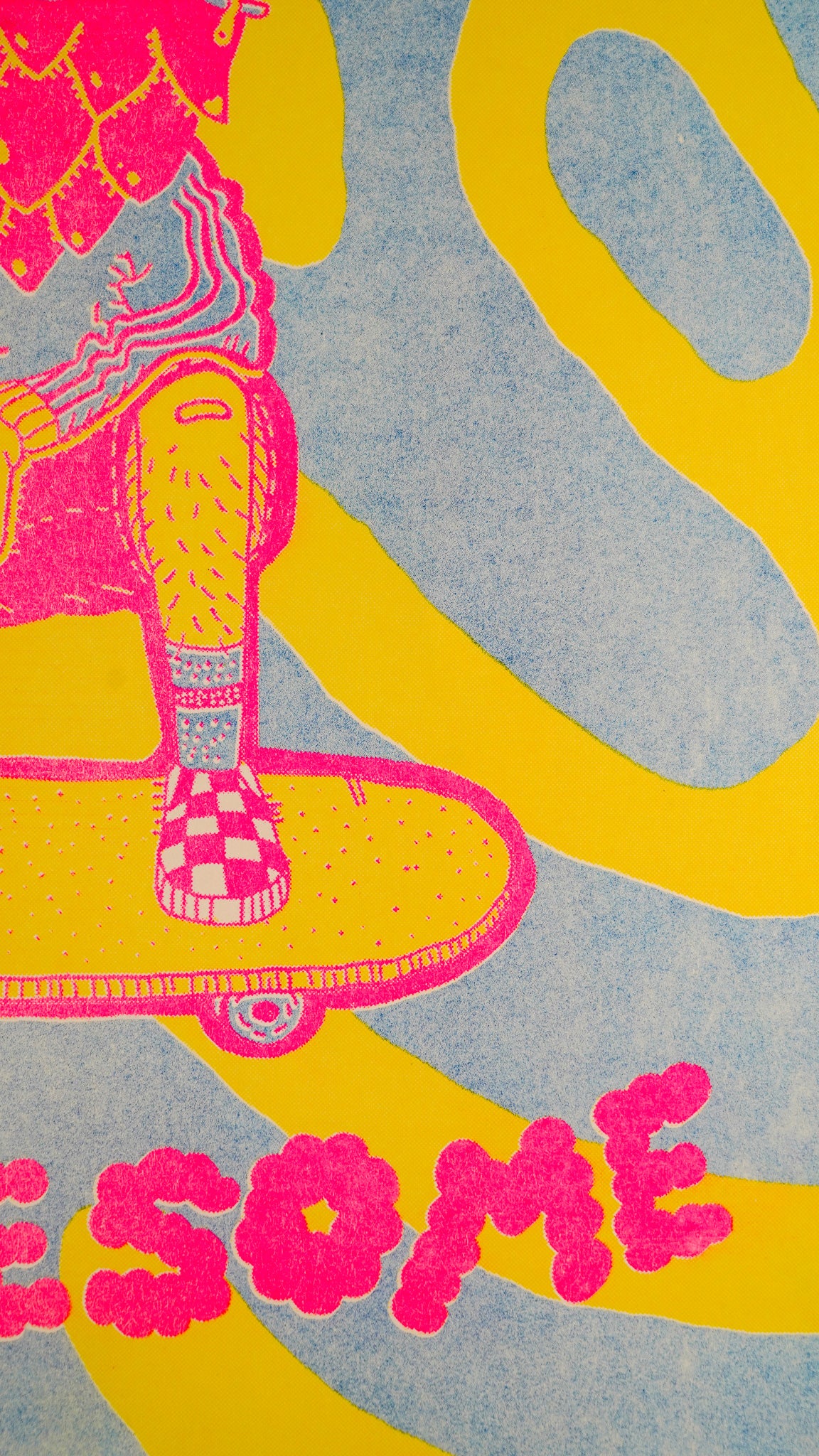 "Hoppy Threesome [Cerveceria Fausto]" - MX Original Risography print (1/13)