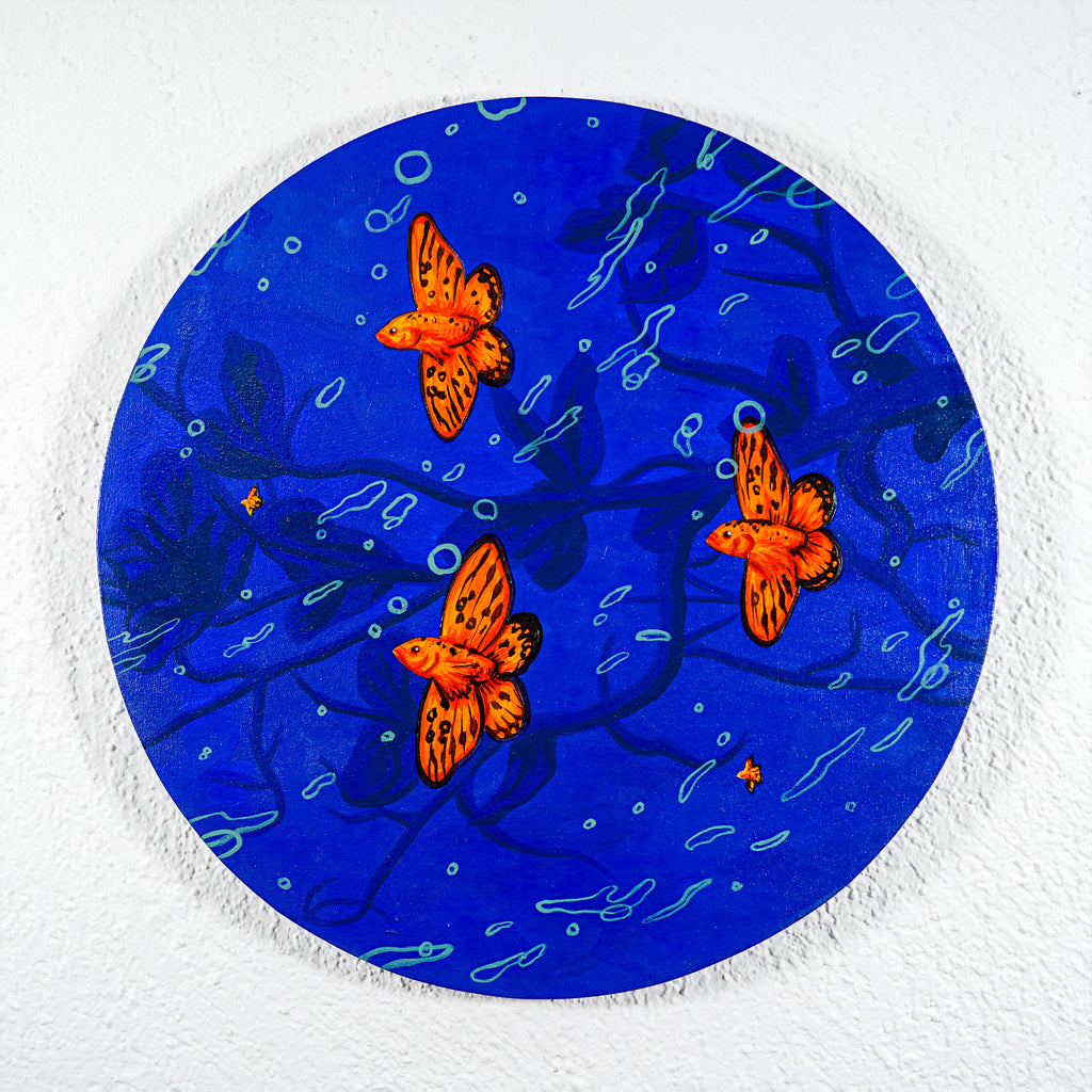 "Raíces de oscuridad, alas de luz" - MX Original Painting