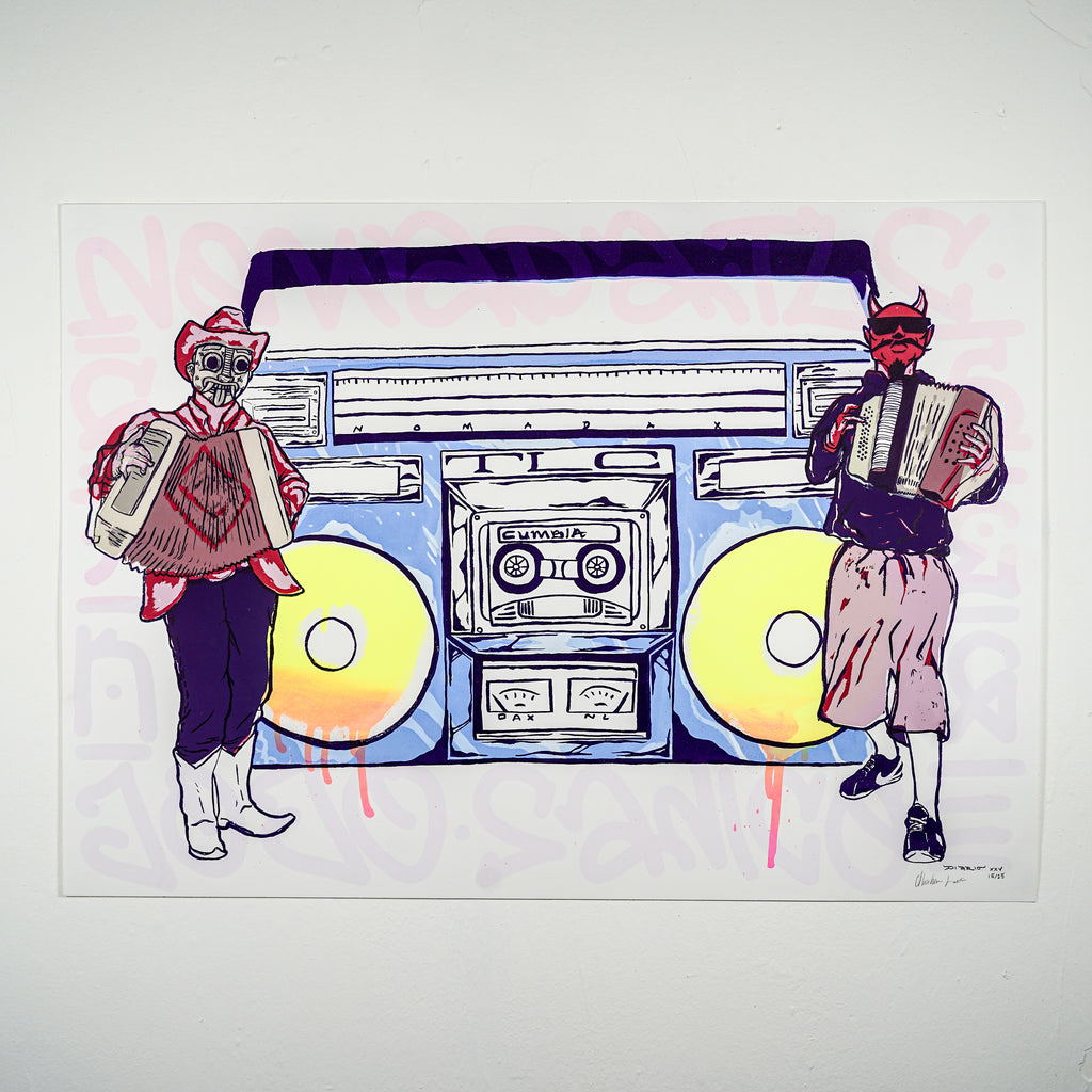 "TECUANES CUMBIEROS" - MX Original Serigraphy 10-color print
