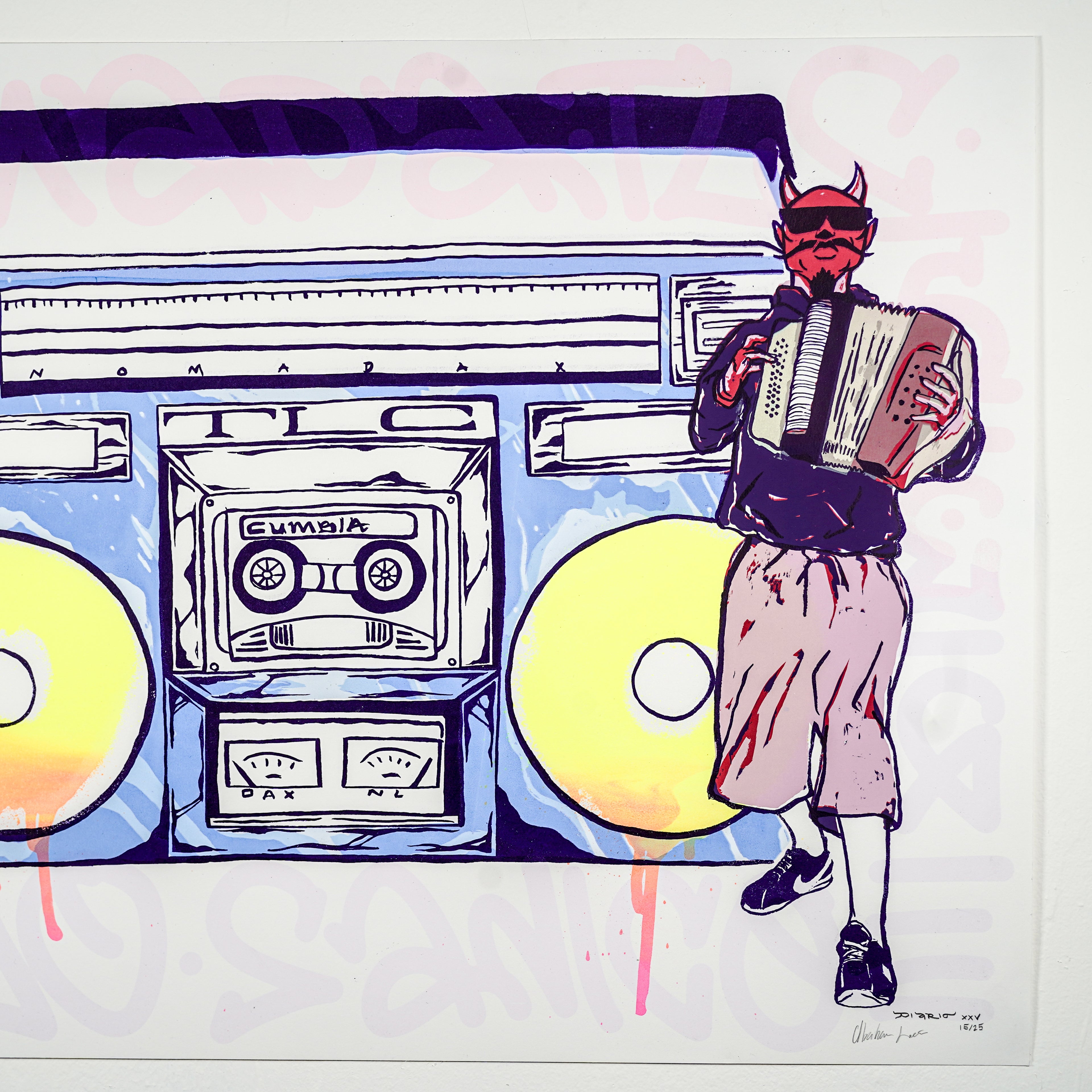 "TECUANES CUMBIEROS" - MX Original Serigraphy 10-color print