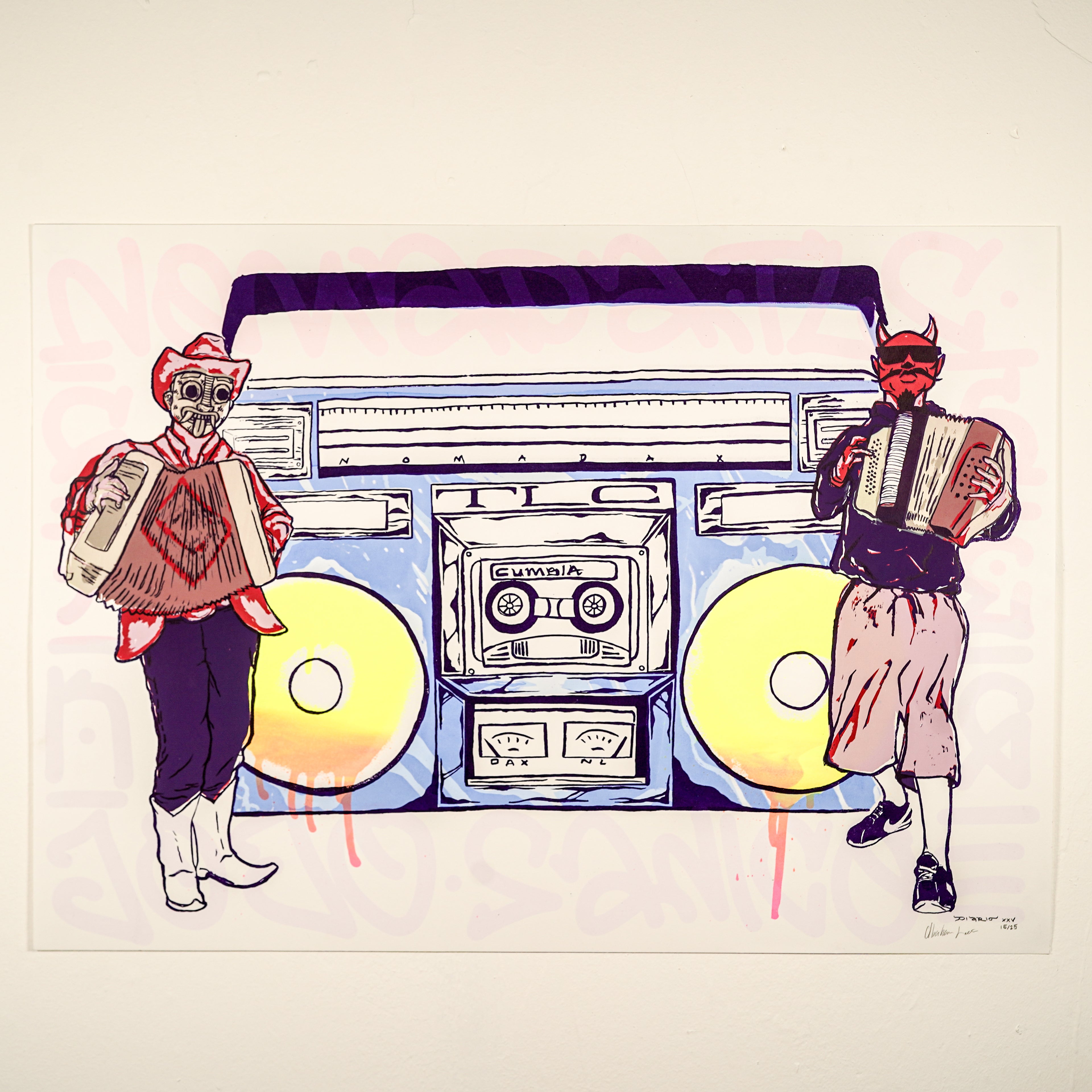 "TECUANES CUMBIEROS" - MX Original Serigraphy 10-color print