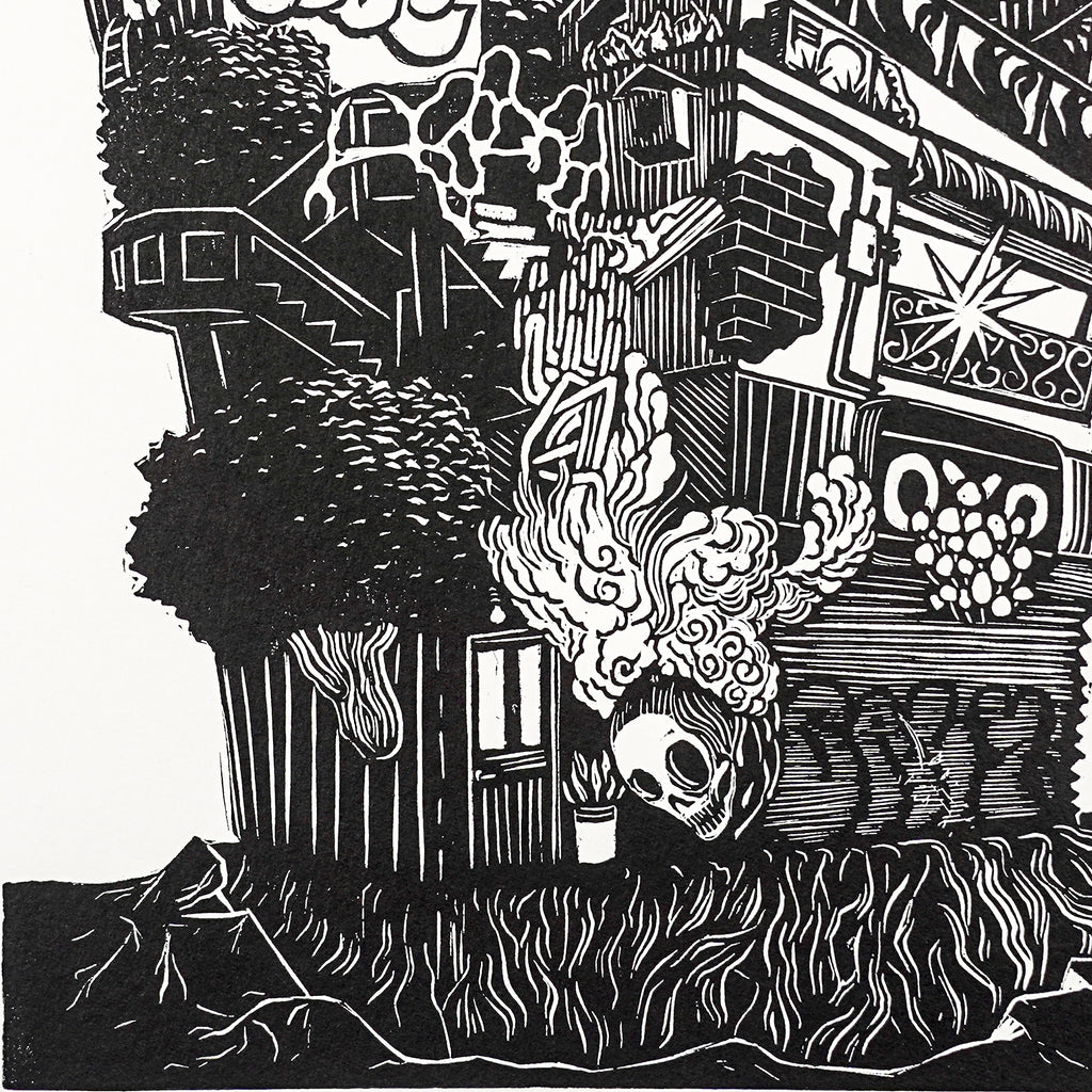 "CANTÓN" - MX Original Linocut Print