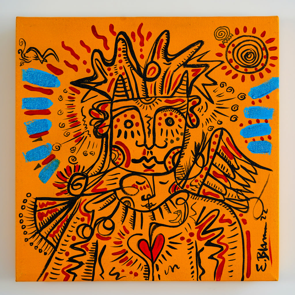 "Personaje del atardecer" | MX Original Painting
