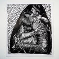 "AQUÍ ESTOY" - MX Original Linocut Print