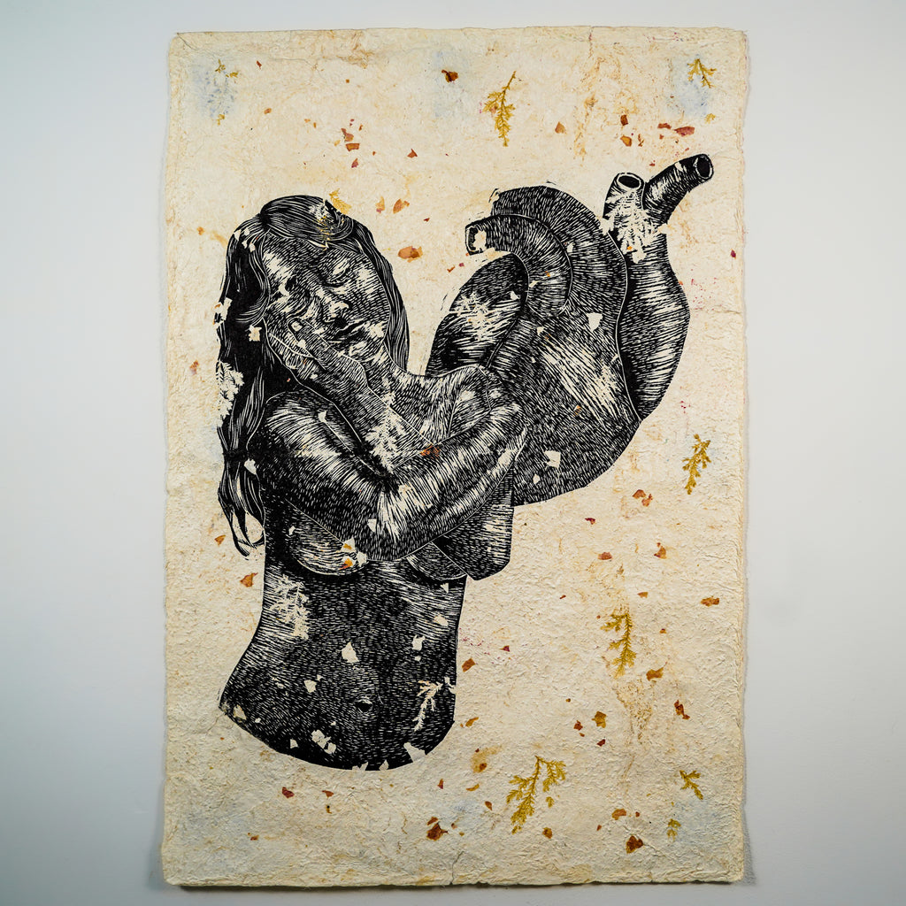 "EL AMOR SIEMPRE ESTUVO EN MÍ" - MX Original Linocut Print