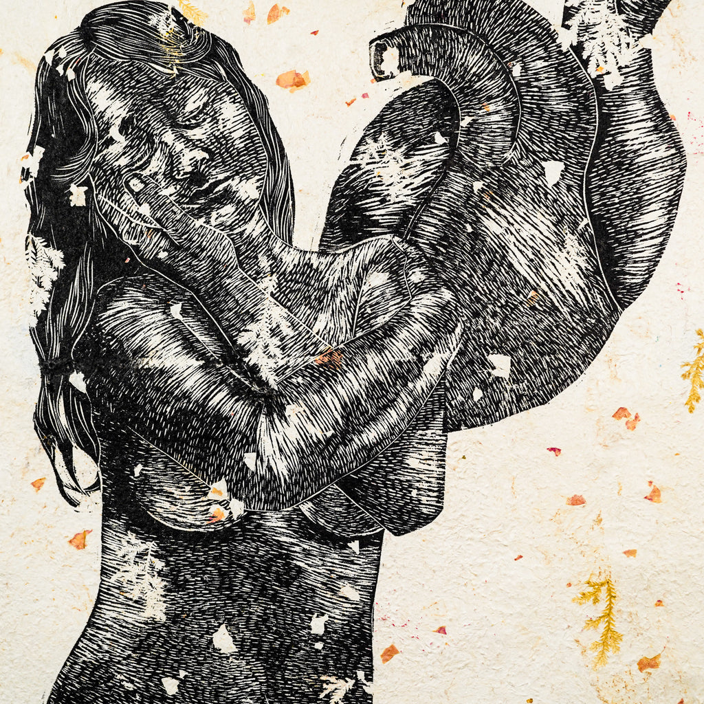 "EL AMOR SIEMPRE ESTUVO EN MÍ" - MX Original Linocut Print