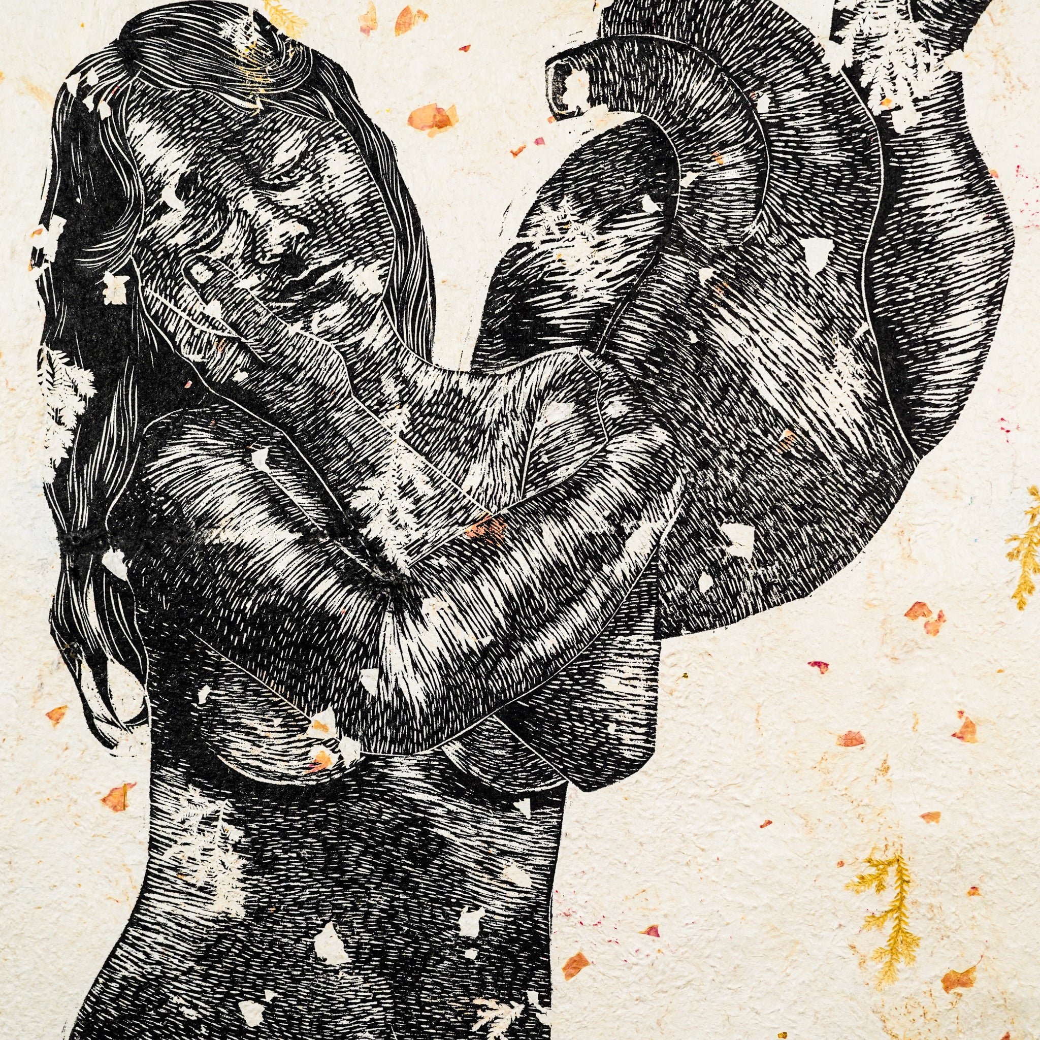"EL AMOR SIEMPRE ESTUVO EN MÍ" - MX Original Linocut Print