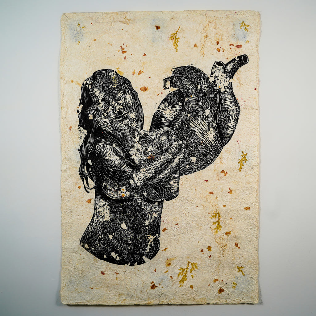 "EL AMOR SIEMPRE ESTUVO EN MÍ" - MX Original Linocut Print