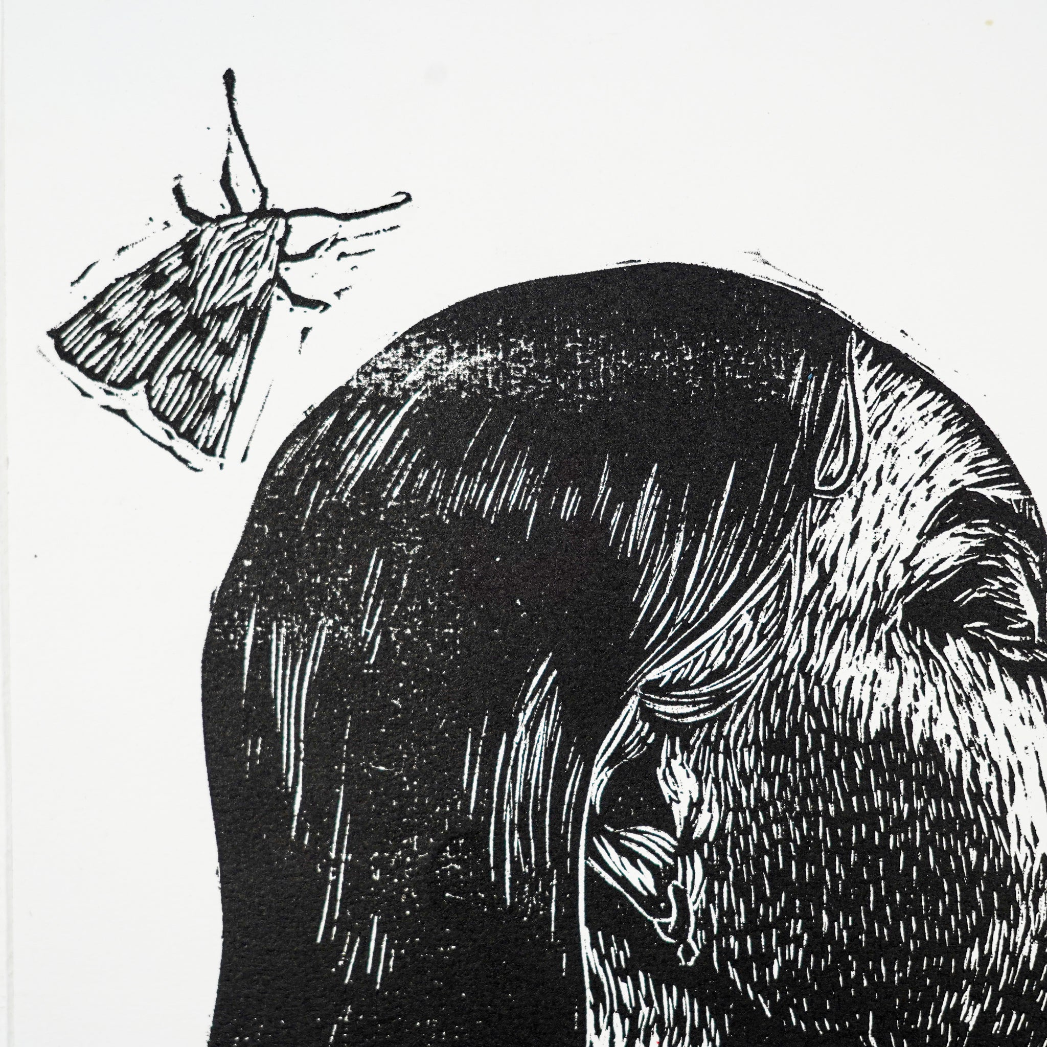 "Y SIGO DANDO VUELTAS A LO MISMO 2" - MX Original Linocut Print (Copia)