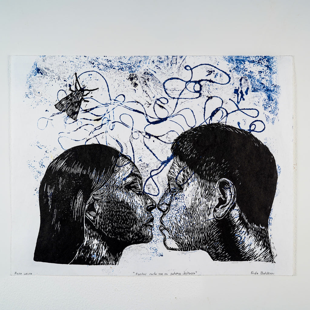 "TANTOS NUDOS QUE NO PUDIMOS DESHACER" - MX Original Linocut Print