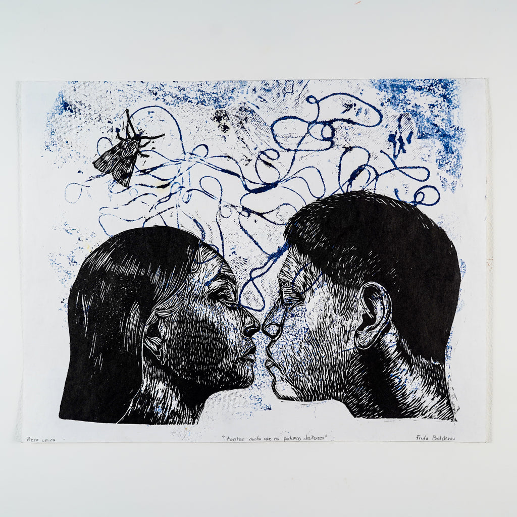"TANTOS NUDOS QUE NO PUDIMOS DESHACER" - MX Original Linocut Print