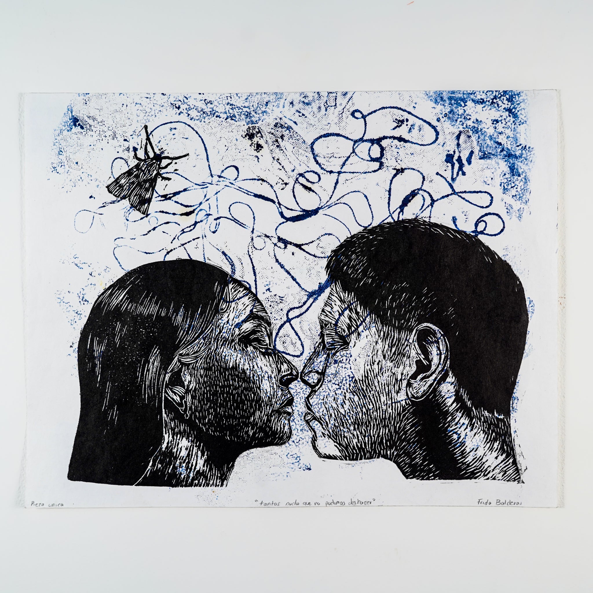 "TANTOS NUDOS QUE NO PUDIMOS DESHACER" - MX Original Linocut Print