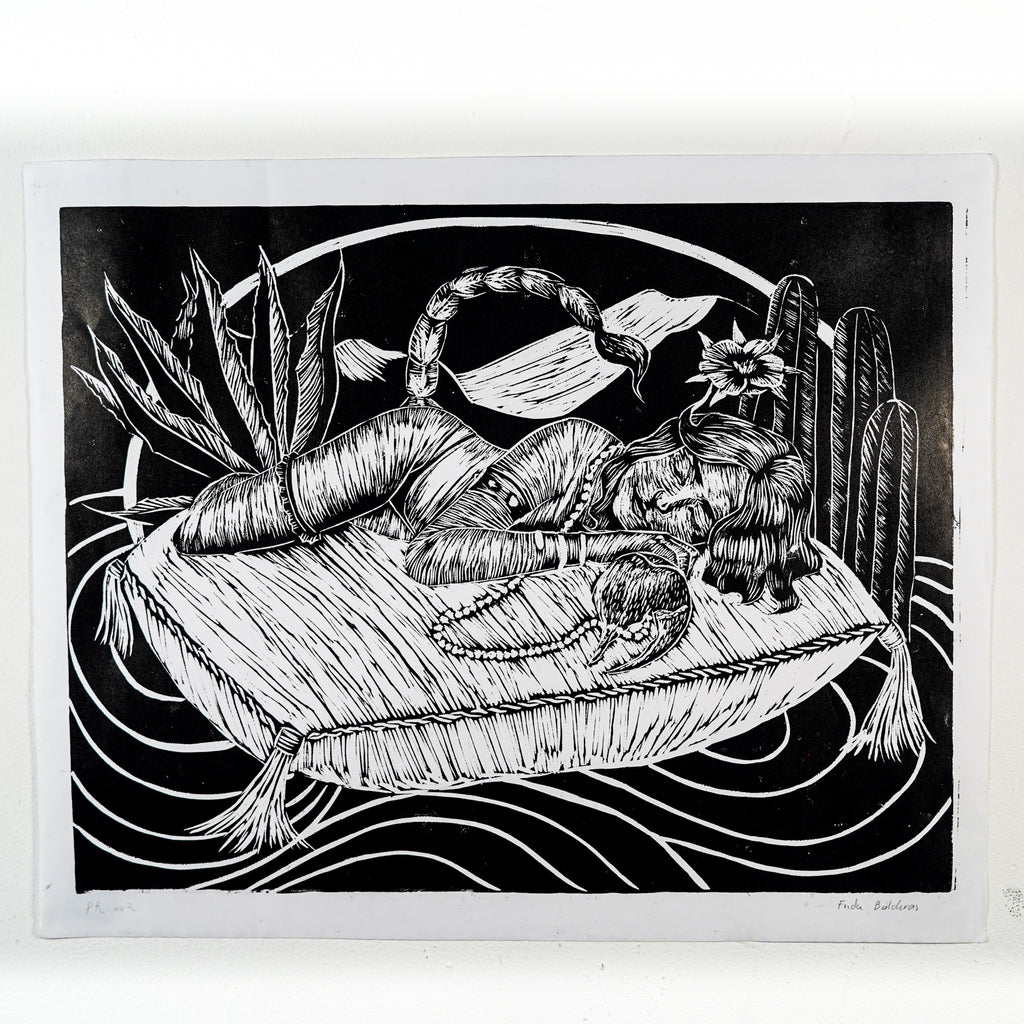 "ESCORPIONA" - MX Original Linocut Print