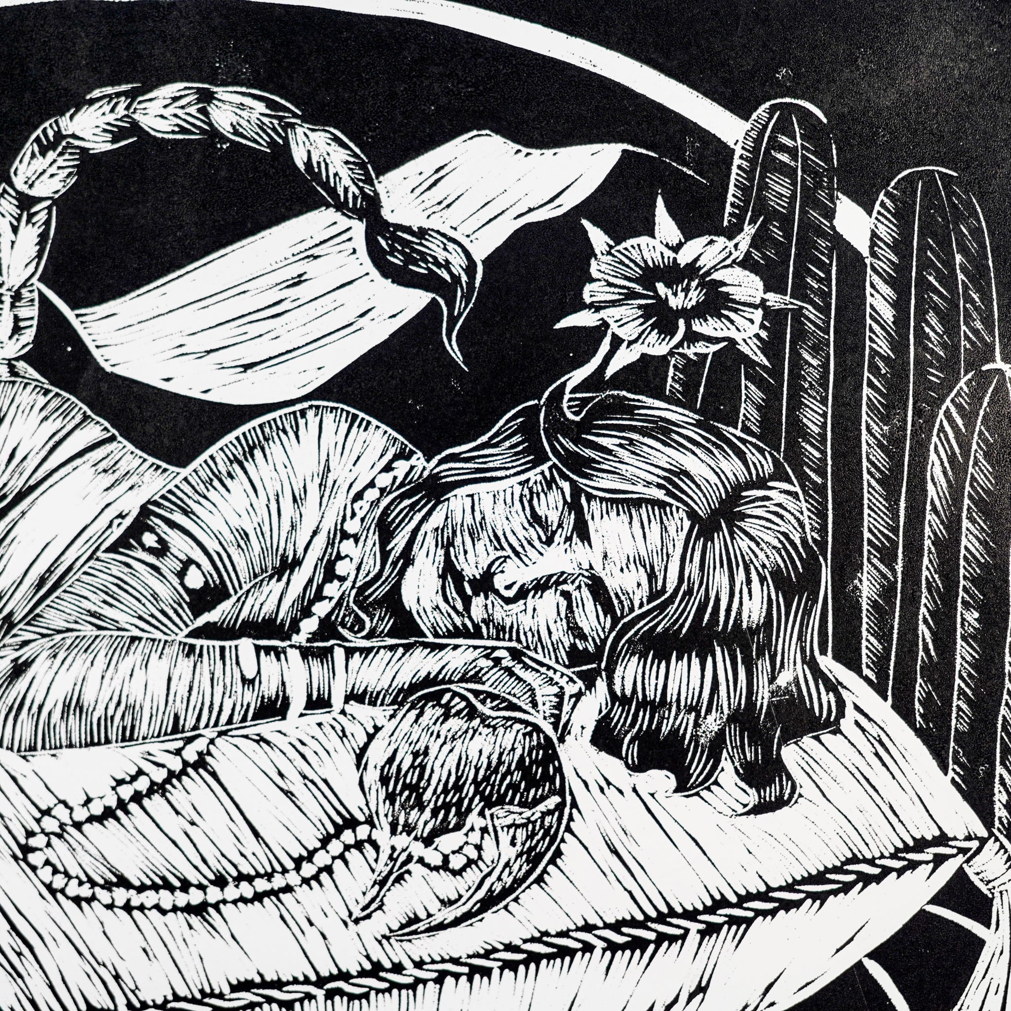 "ESCORPIONA" - MX Original Linocut Print