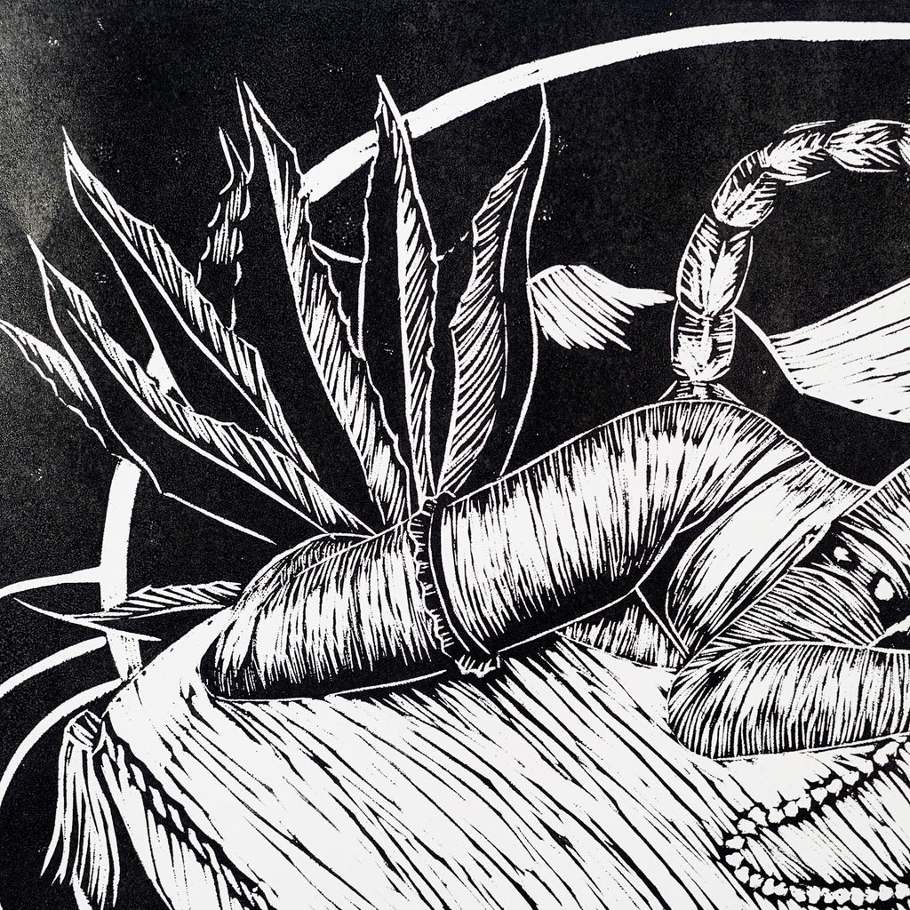 "ESCORPIONA" - MX Original Linocut Print