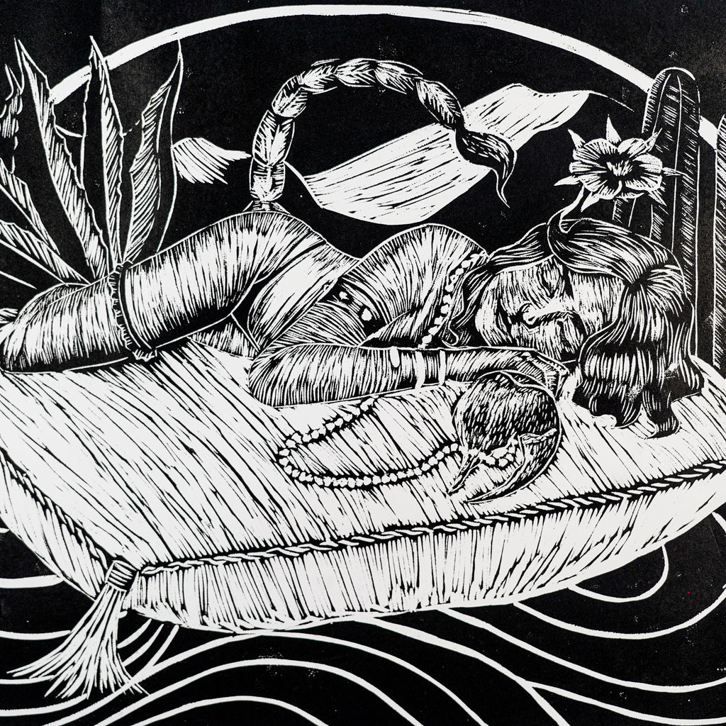 "ESCORPIONA" - MX Original Linocut Print