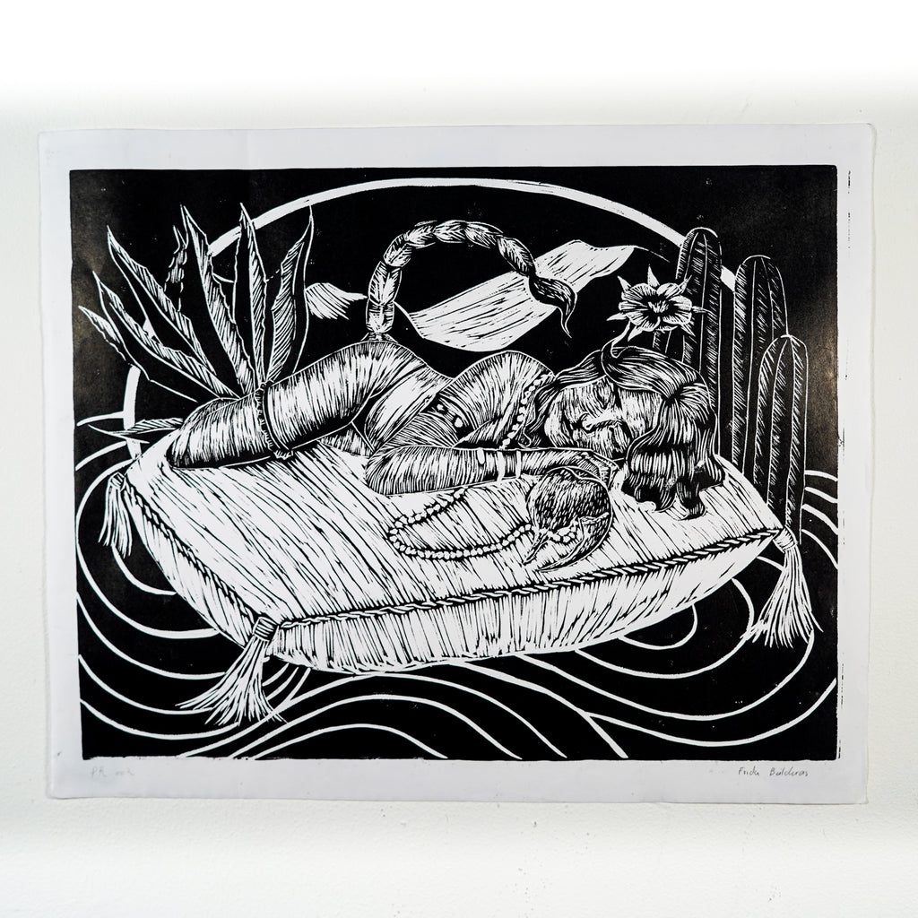 "ESCORPIONA" - MX Original Linocut Print