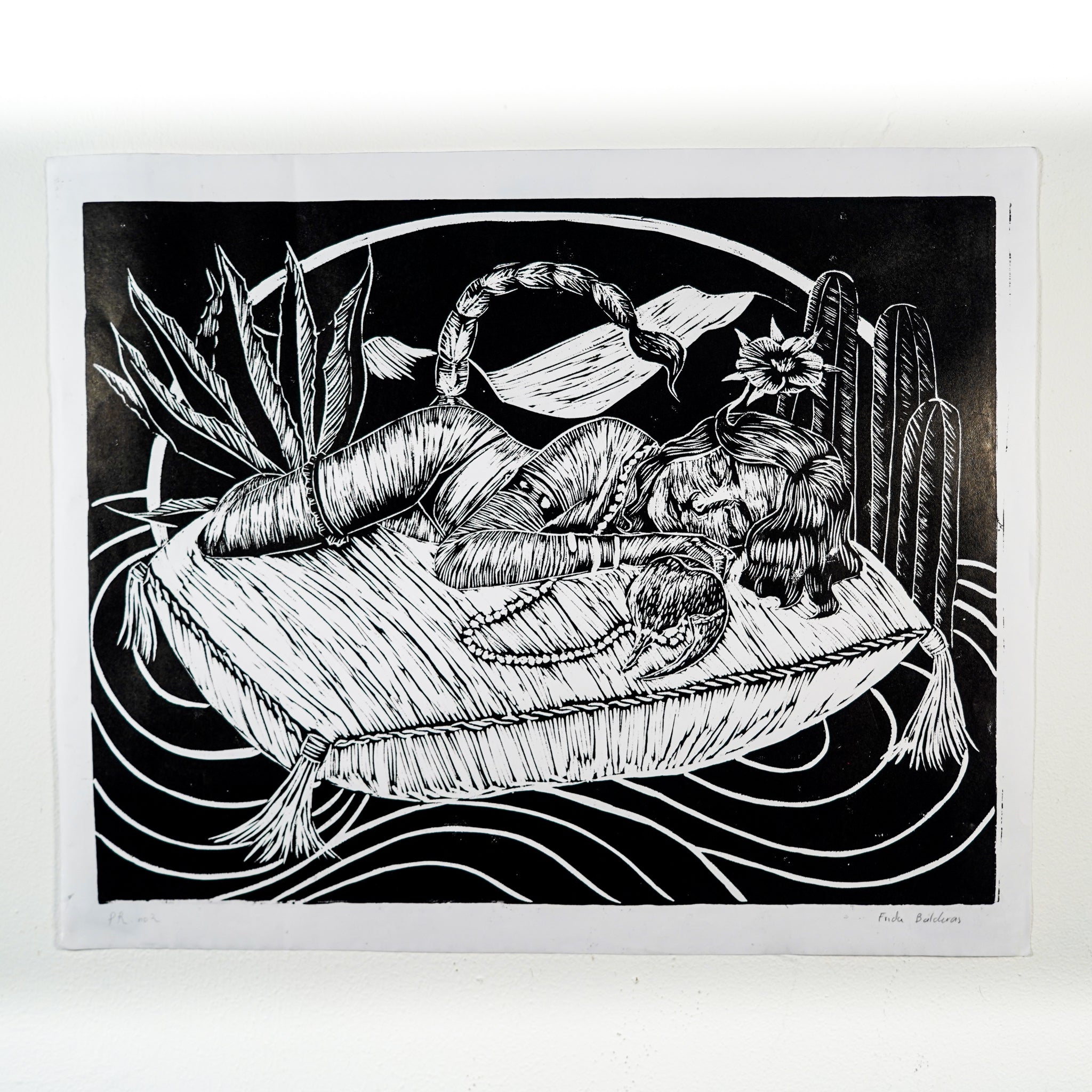 "ESCORPIONA" - MX Original Linocut Print