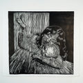 "ABRAZANDO UN MAL RECUERDO" - MX Original Linocut Print
