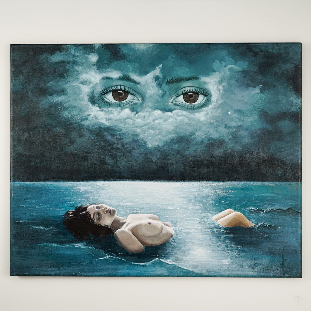 "HE CONSEGUIDO LA CALMA EN ESTE DOLOR QUE ME INUNDABA" - MX Original Painting