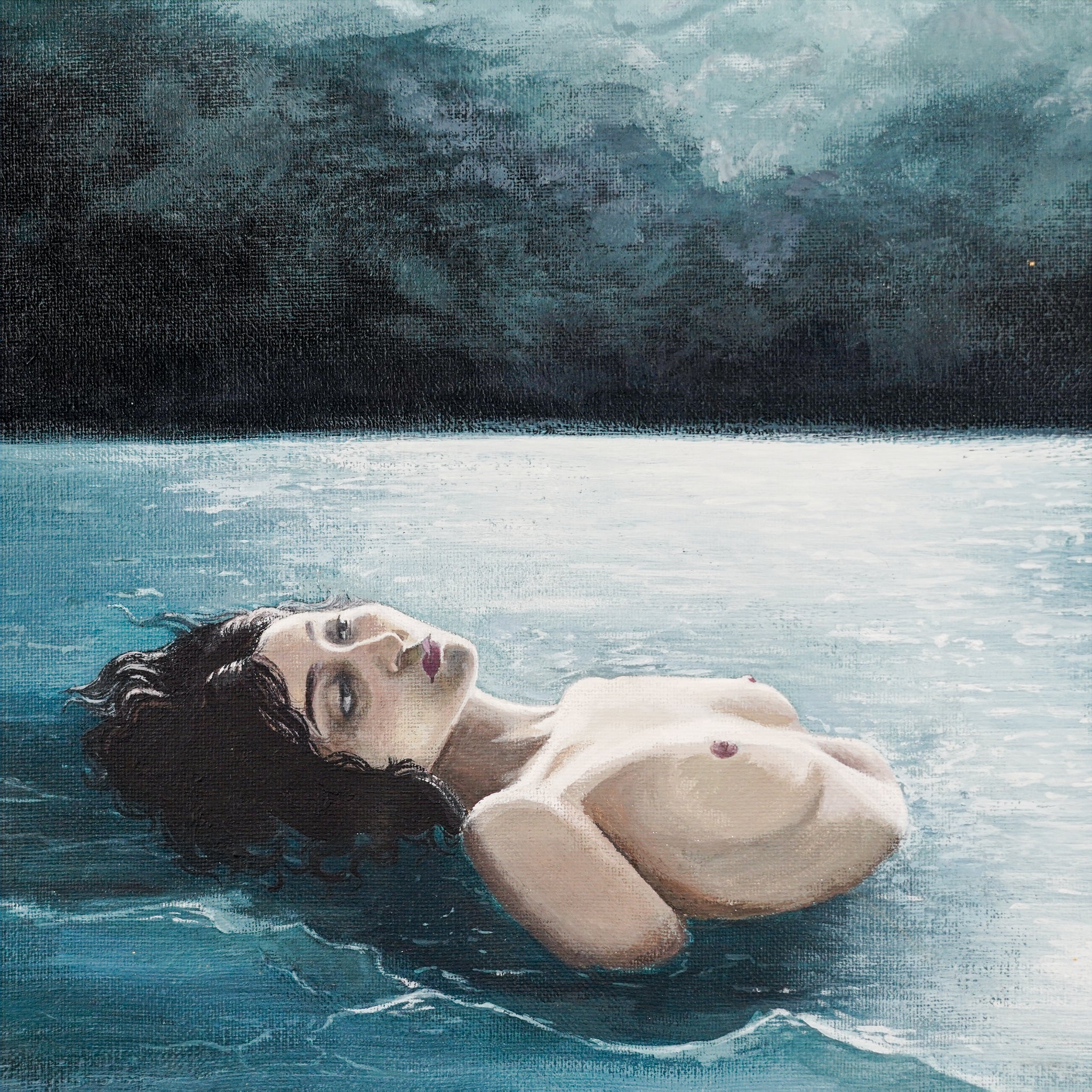 "HE CONSEGUIDO LA CALMA EN ESTE DOLOR QUE ME INUNDABA" - MX Original Painting