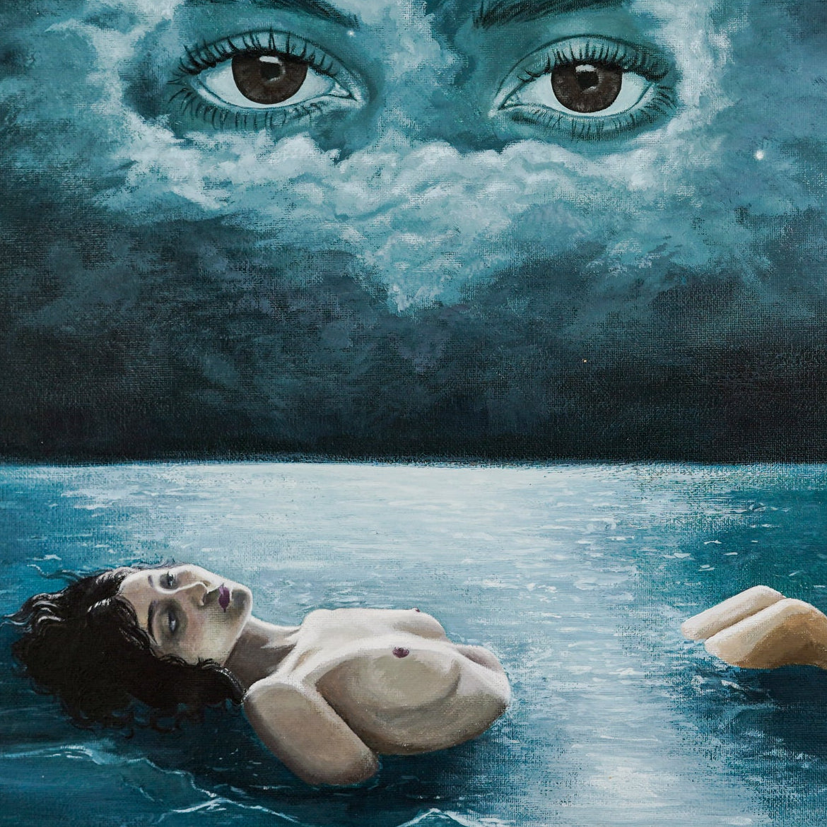 "HE CONSEGUIDO LA CALMA EN ESTE DOLOR QUE ME INUNDABA" - MX Original Painting