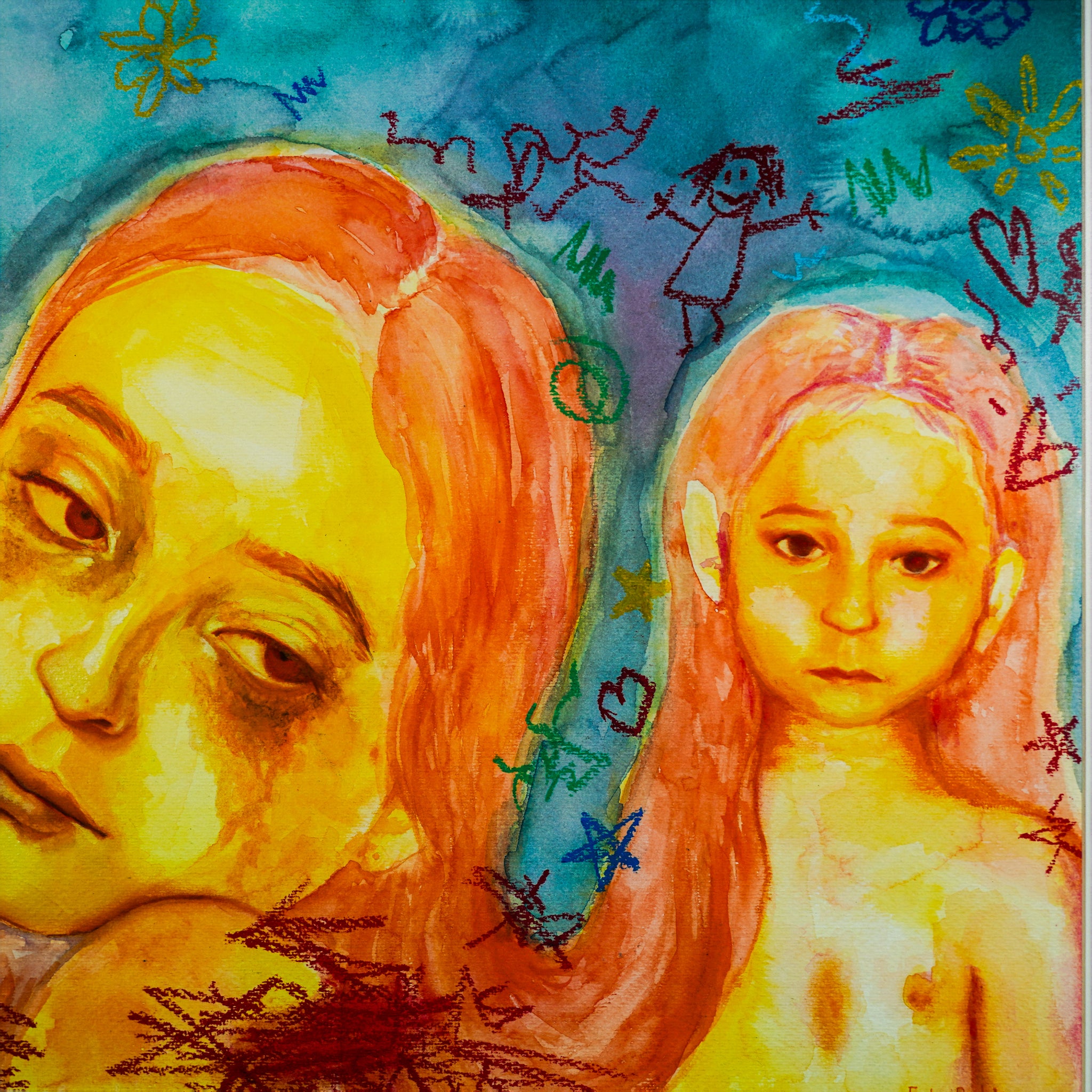 "TE ABRAZO, ESTOY AQUÍ MI AMOR" - MX Original Painting