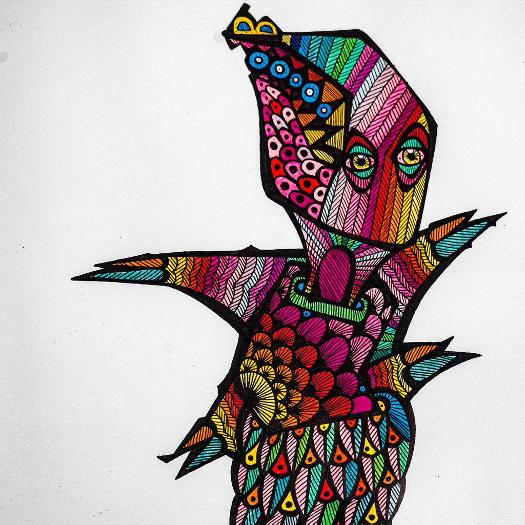 "Alebrije ave reptil" | MX Original Artwork
