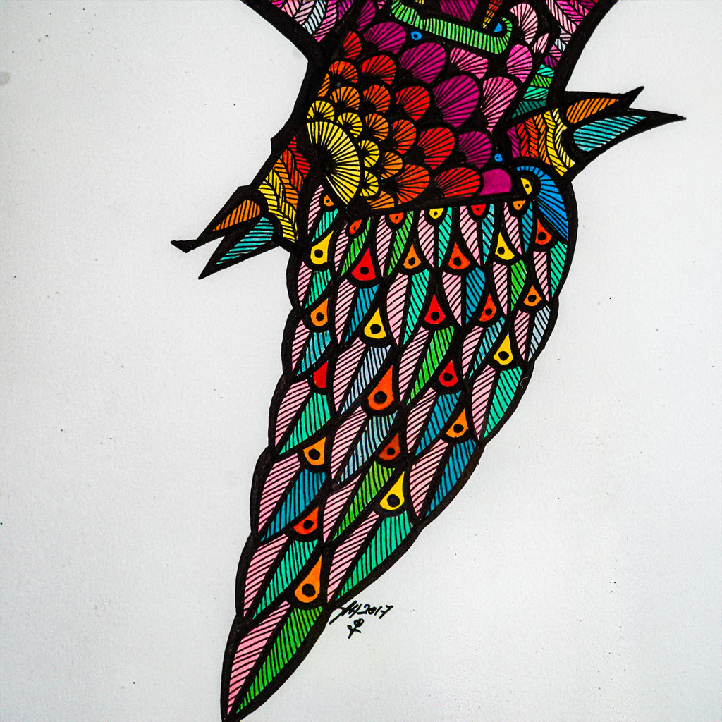 "Alebrije ave reptil" | MX Original Artwork