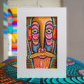 "GRE Retrato en zoom amarillo" | MX Original Painting