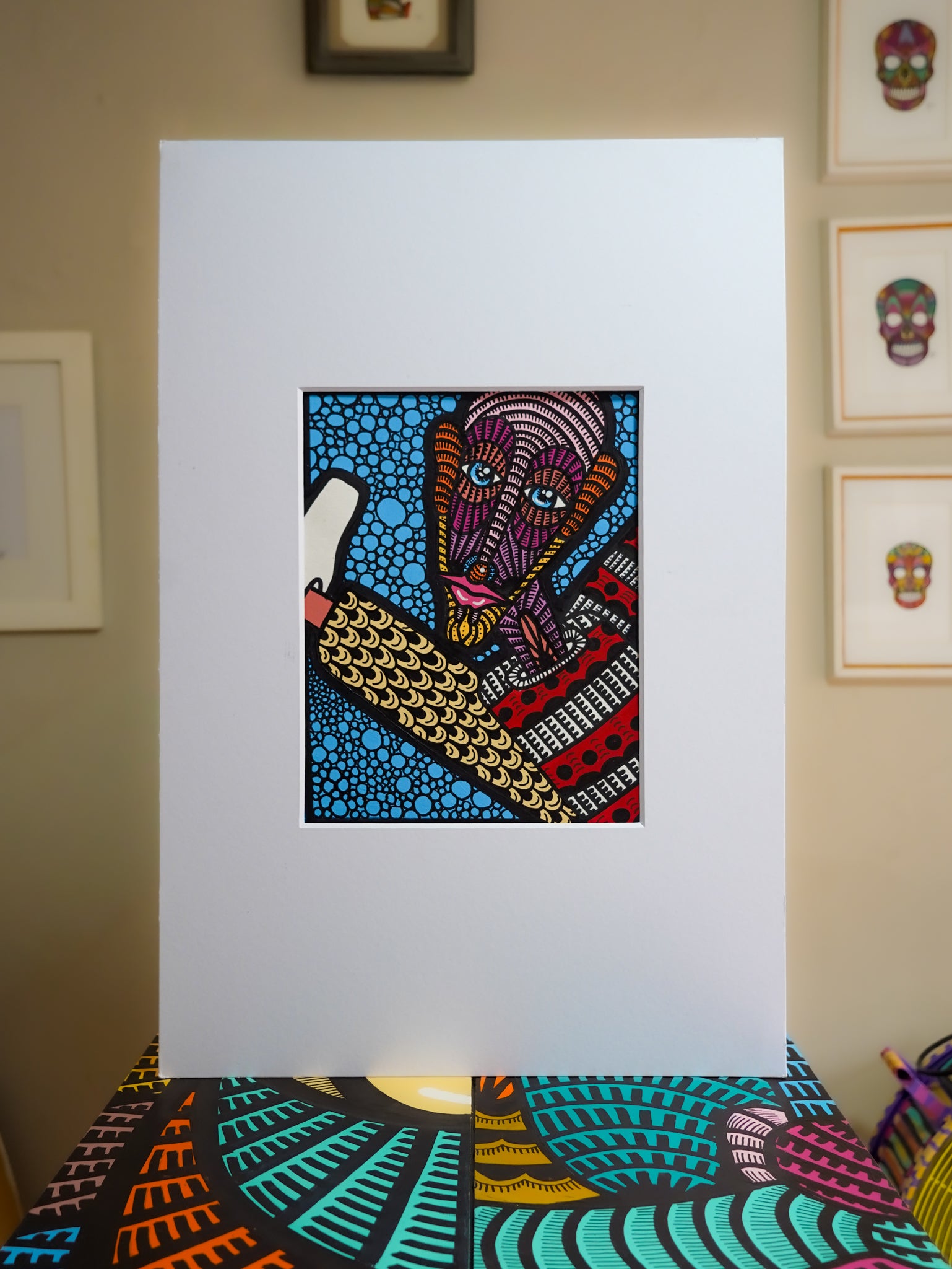 "GRE Vistazo en blue" | MX Original Painting