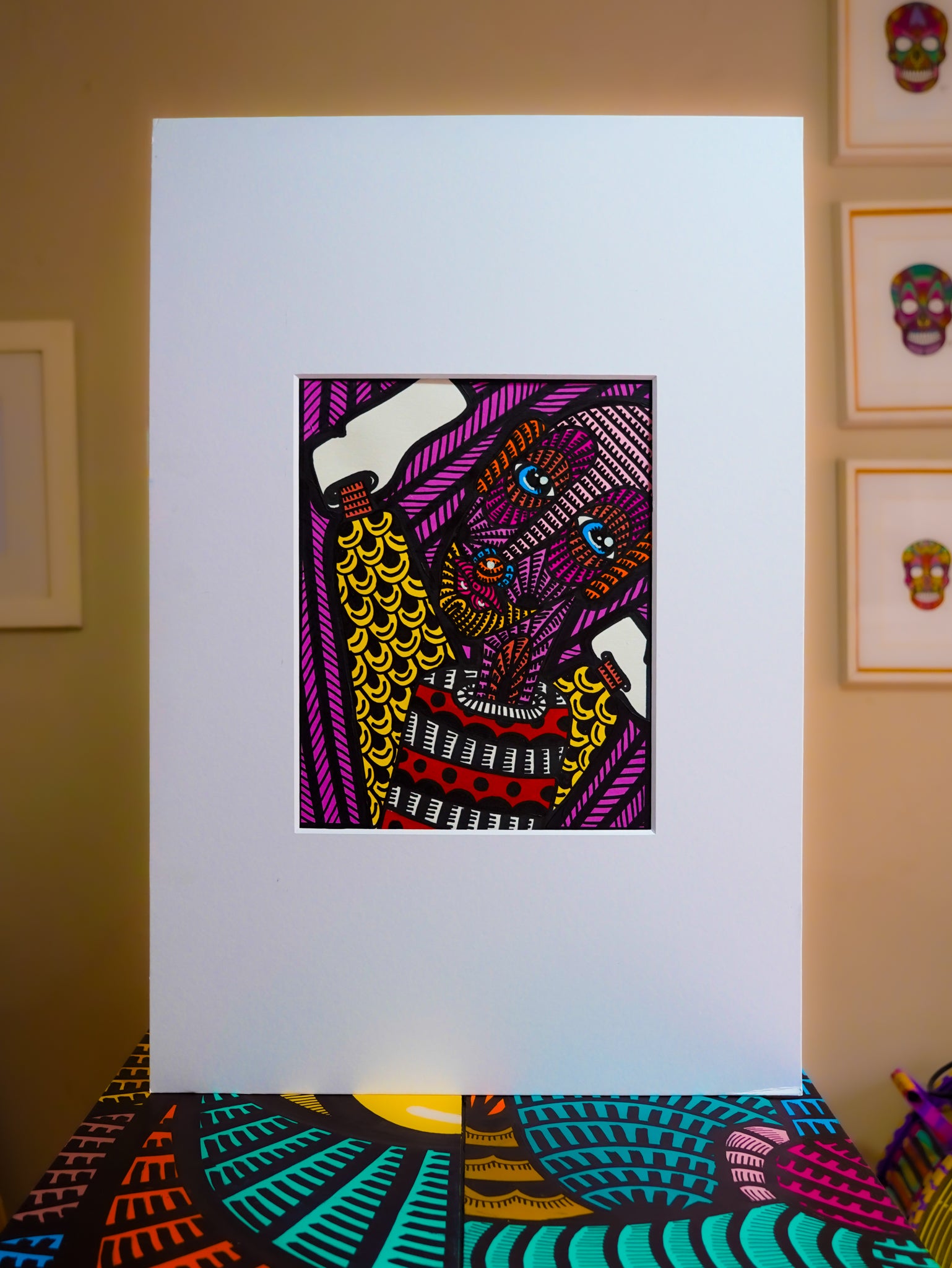 "GRE Juegos en rojo" | MX Original Painting