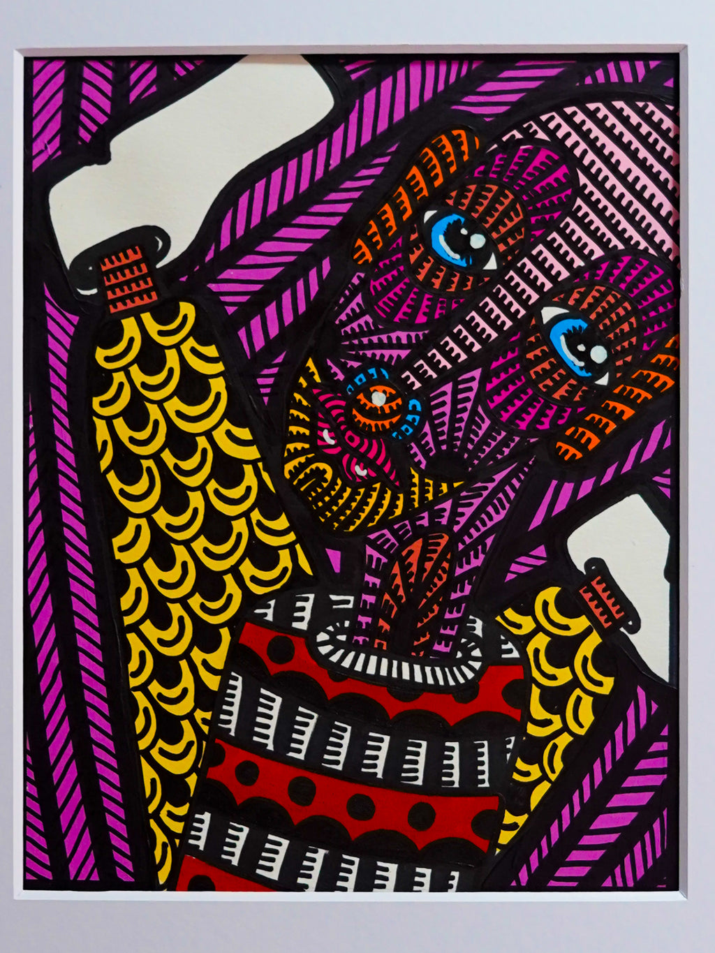 "GRE Juegos en rojo" | MX Original Painting