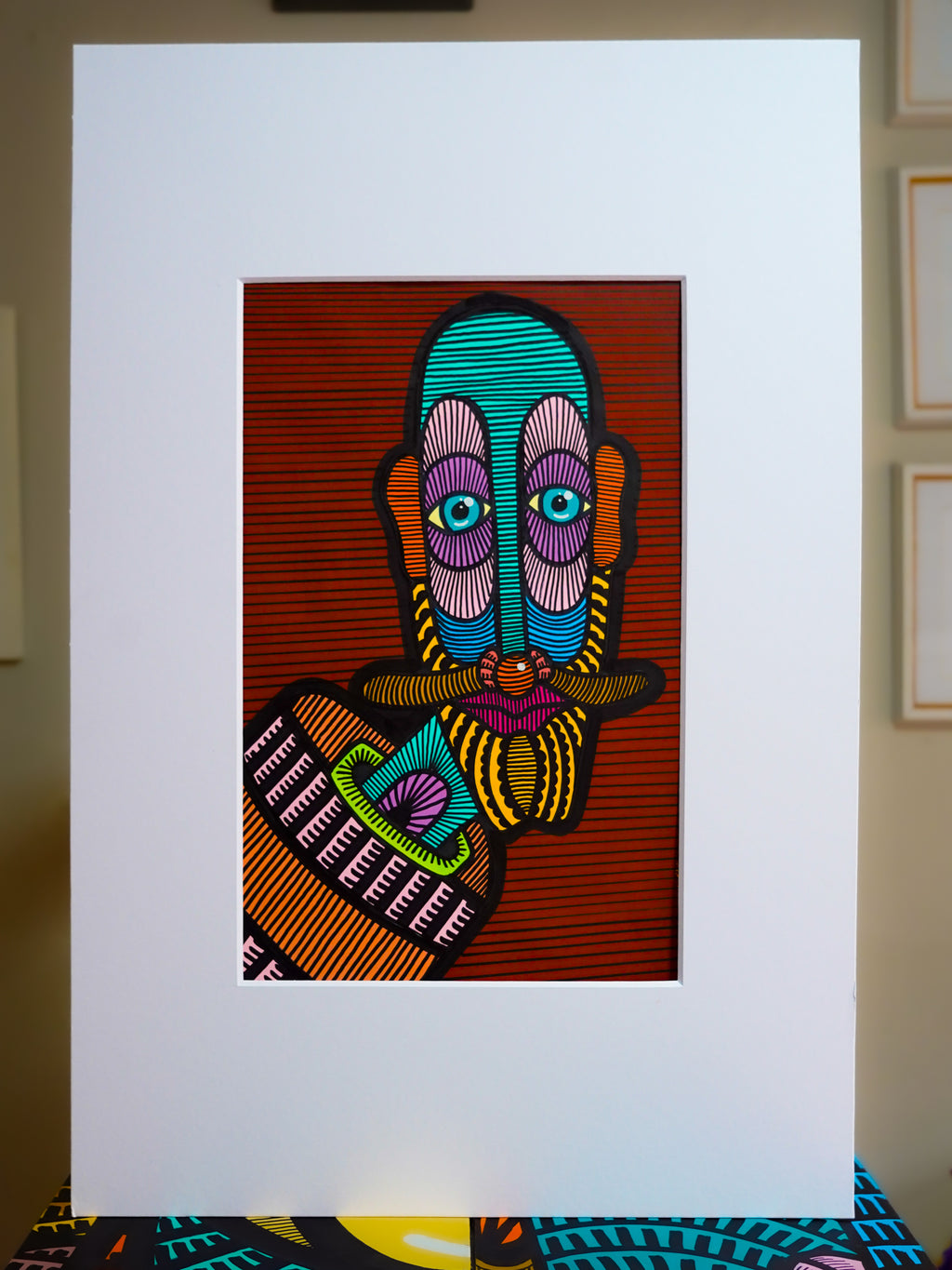 "GRE Retrato rojo" | MX Original Painting