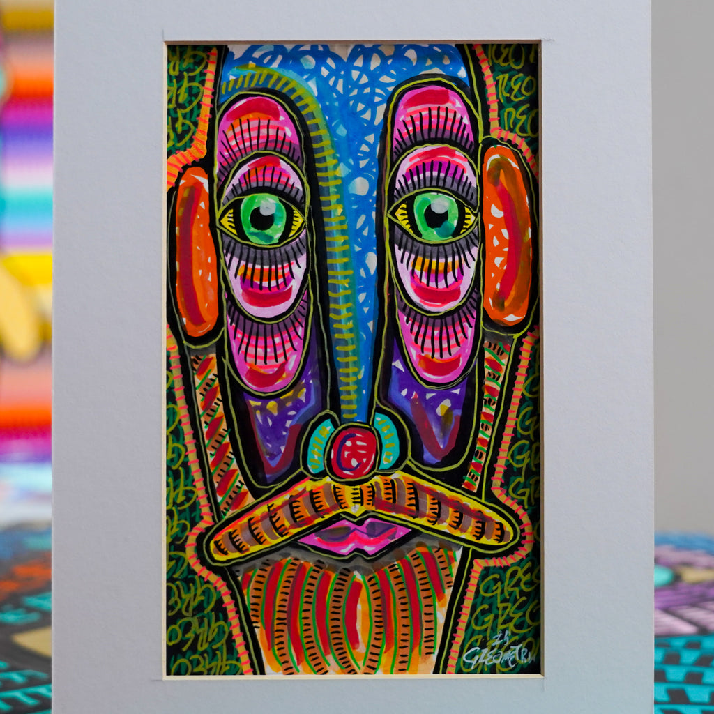 "GRE Retrato en zoom multicolor" | MX Original Painting