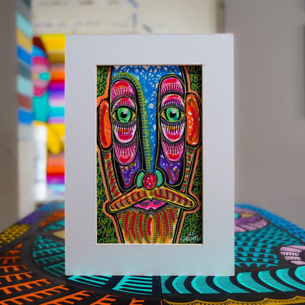 "GRE Retrato en zoom multicolor" | MX Original Painting